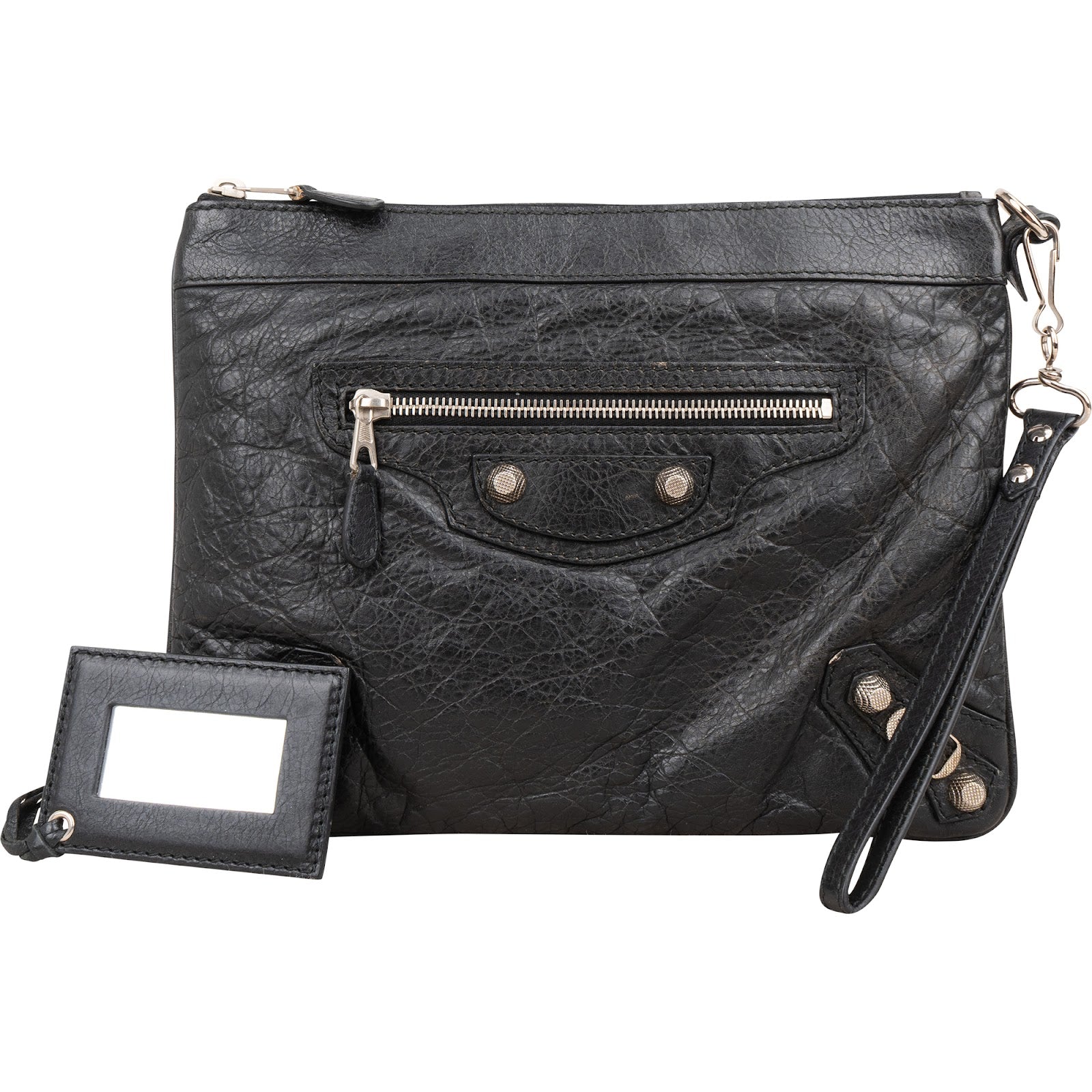Balenciaga – Arena Leather City Clutch