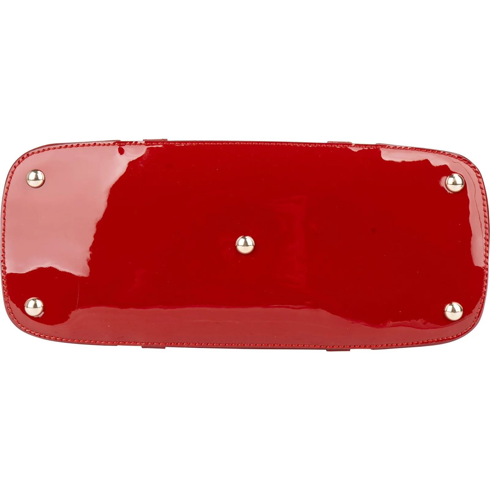 Gucci Red Microguccissima Patent Leather Dome Handbag