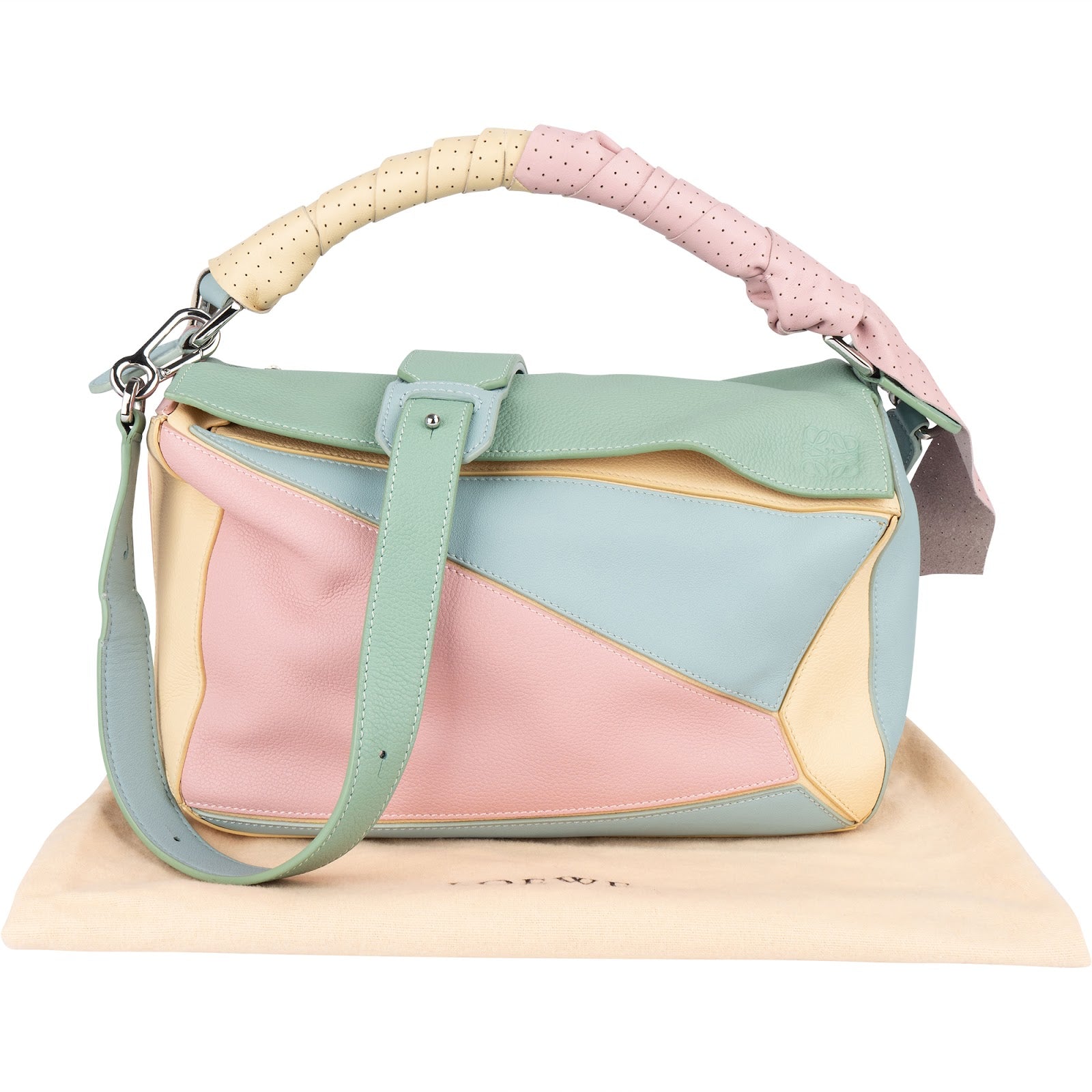 Sac à bandoulière Loewe « Puzzle » en cuir multicolore