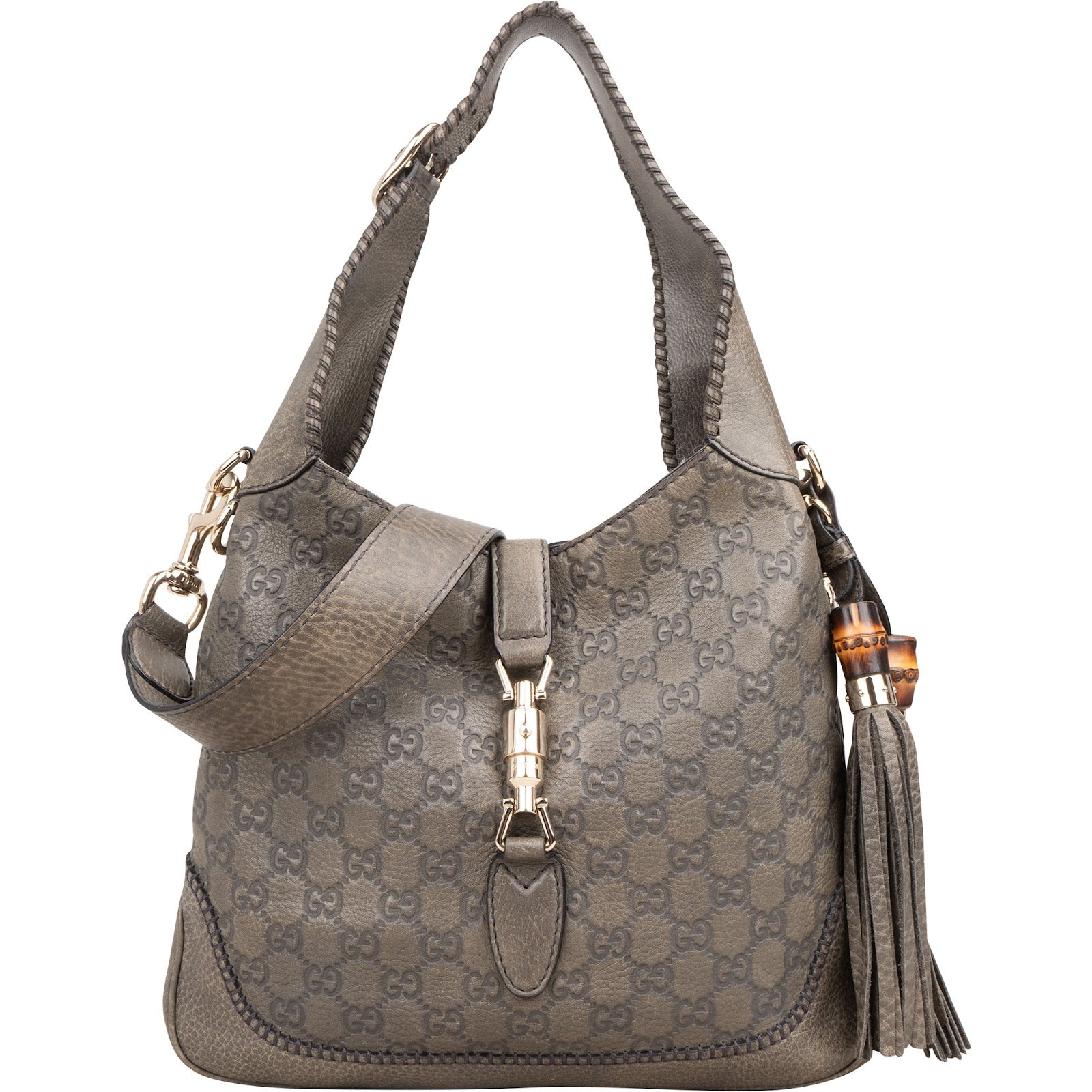 Gucci Guccissima Leather GG Jackie Shoulder Bag