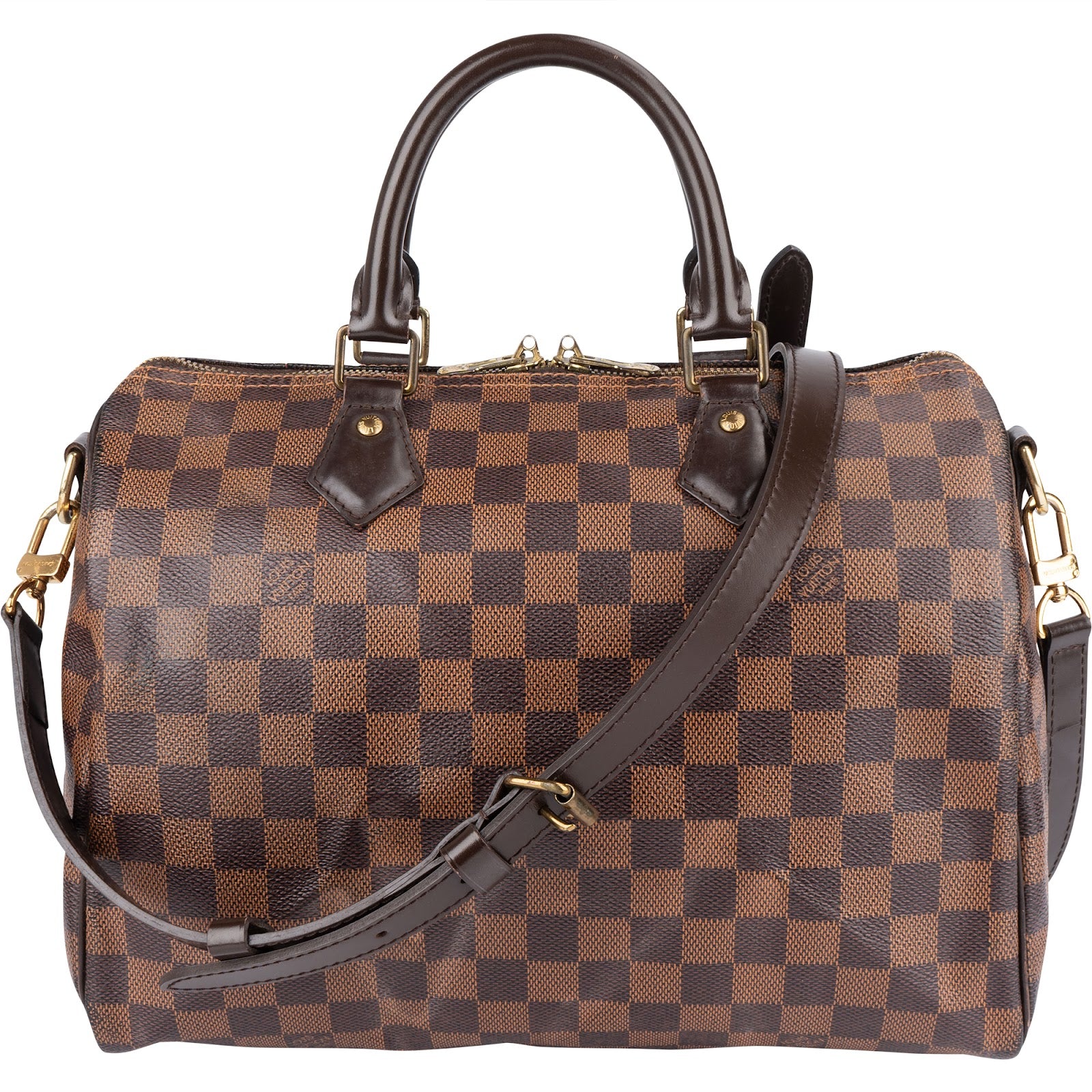 Louis Vuitton Monogram Damier Ebene Speedy 30 Bandoulière Handbag