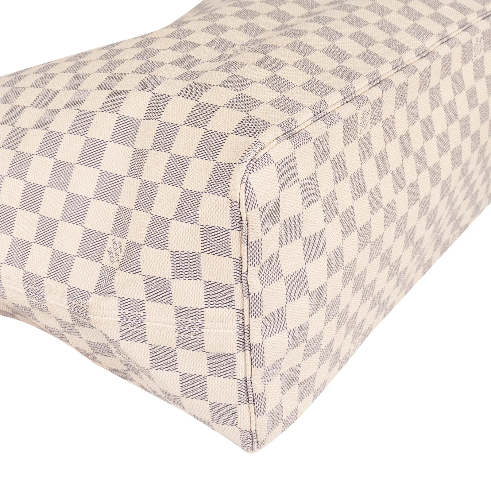 Louis Vuitton Monogram Damier Azur Canvas Neverfull GM Shoulder Bag