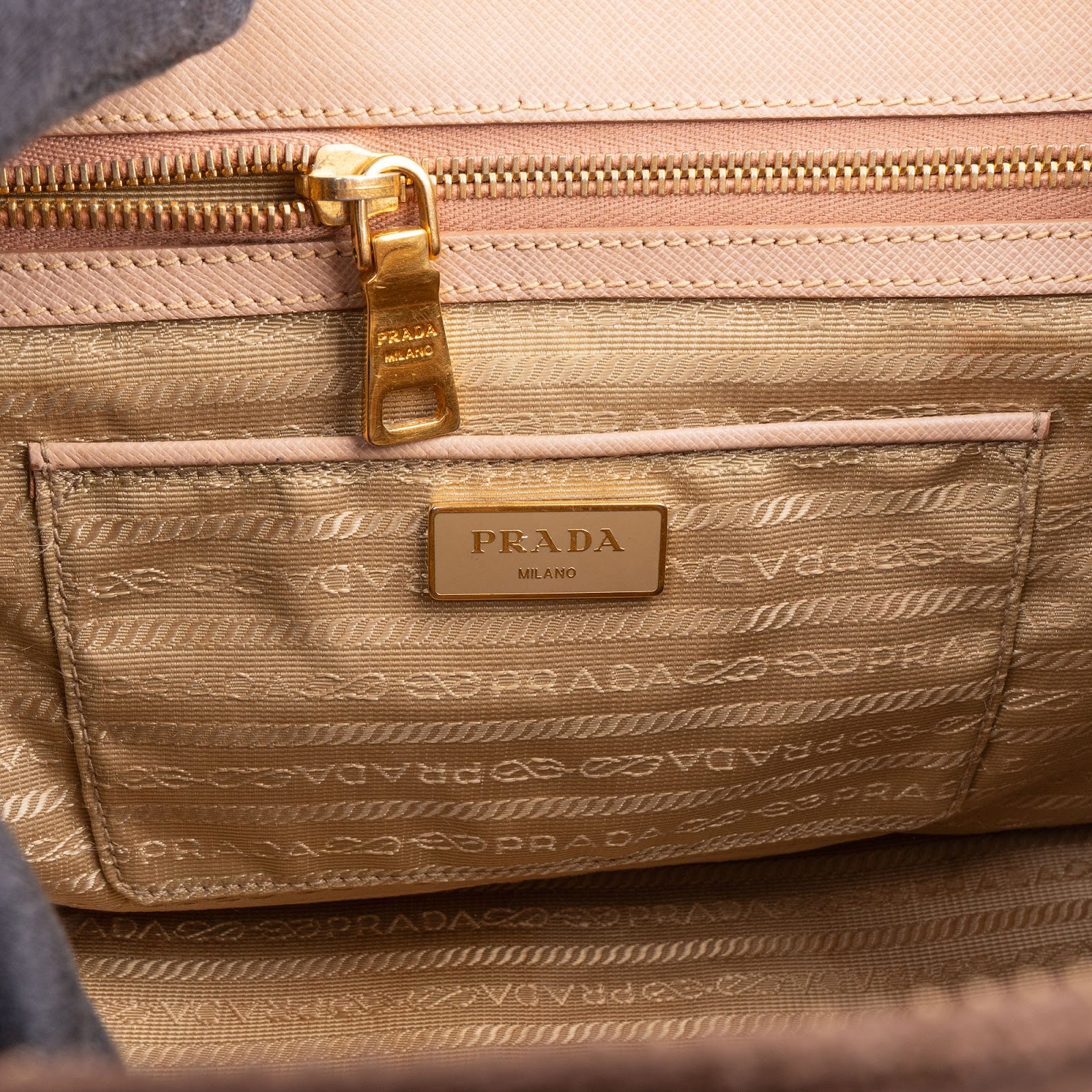 Prada – Galleria beige handtas