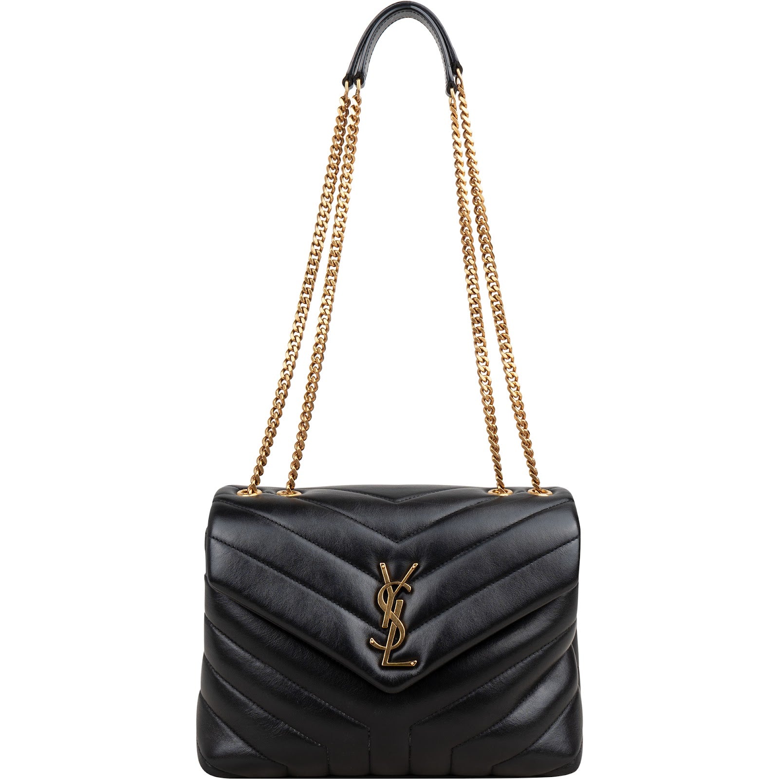 Saint Laurent kleine Loulou-crossbodytas van gewatteerd leer