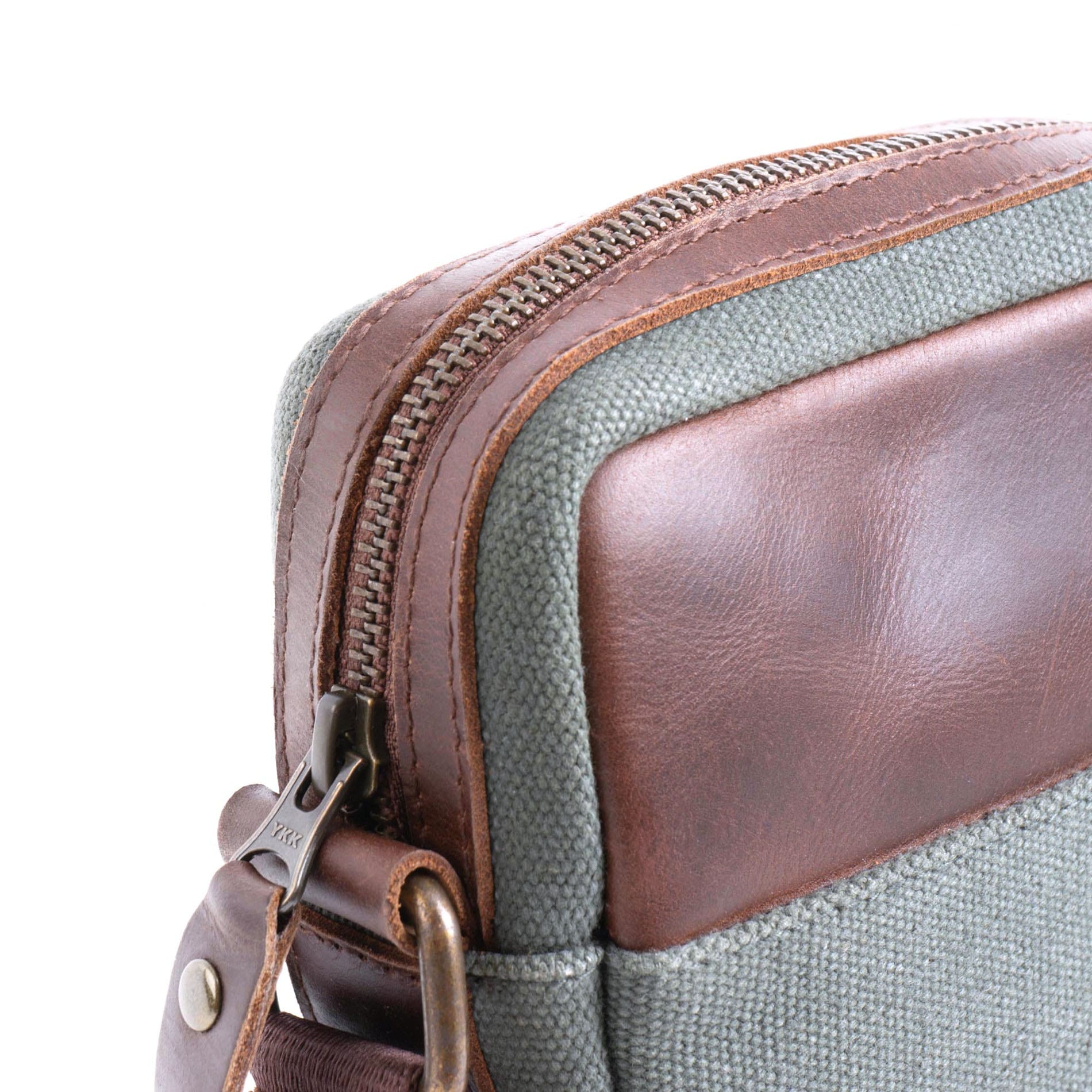 Crossbody Bag Runner Canvas - GREEN/BLU