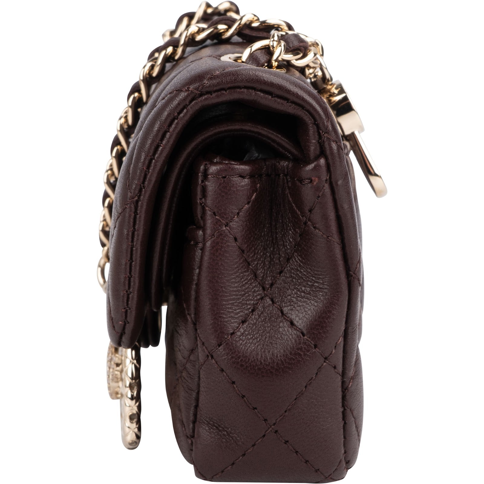 Chanel Quilted Lambskin Extra Mini Double Flap Pendant Bag