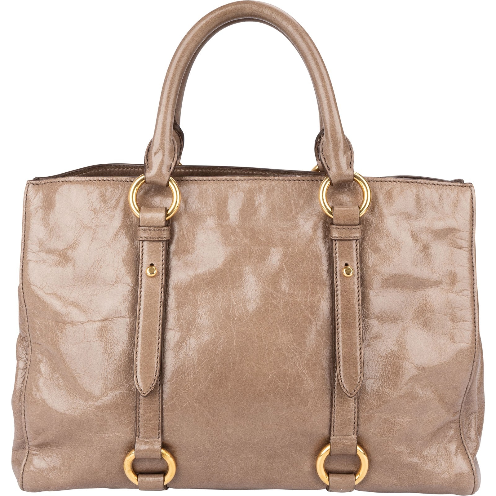 Sac cabas Miu Miu en cuir Vitello Lux