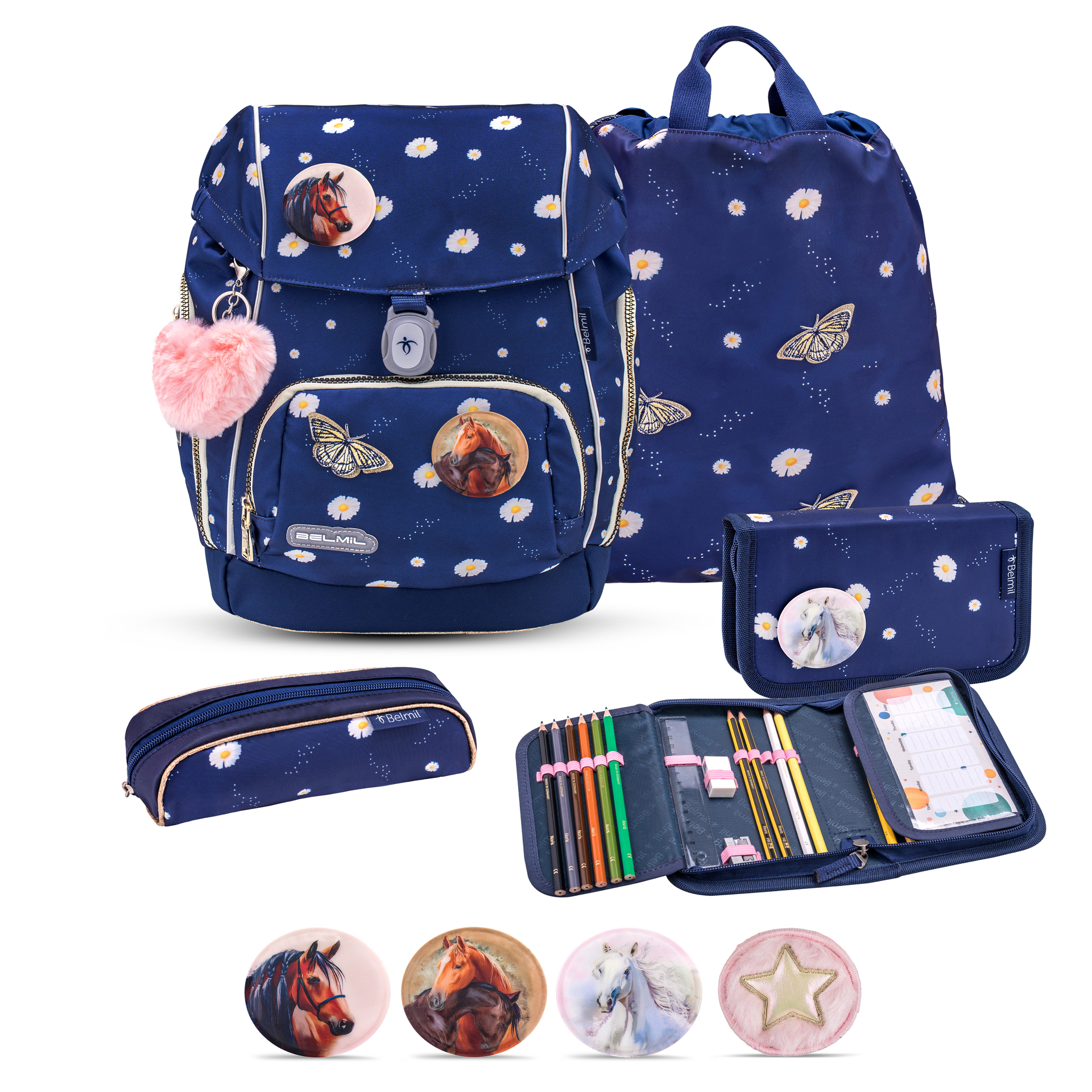 Comfy Plus Schulranzenset 5-teilig - Daisy