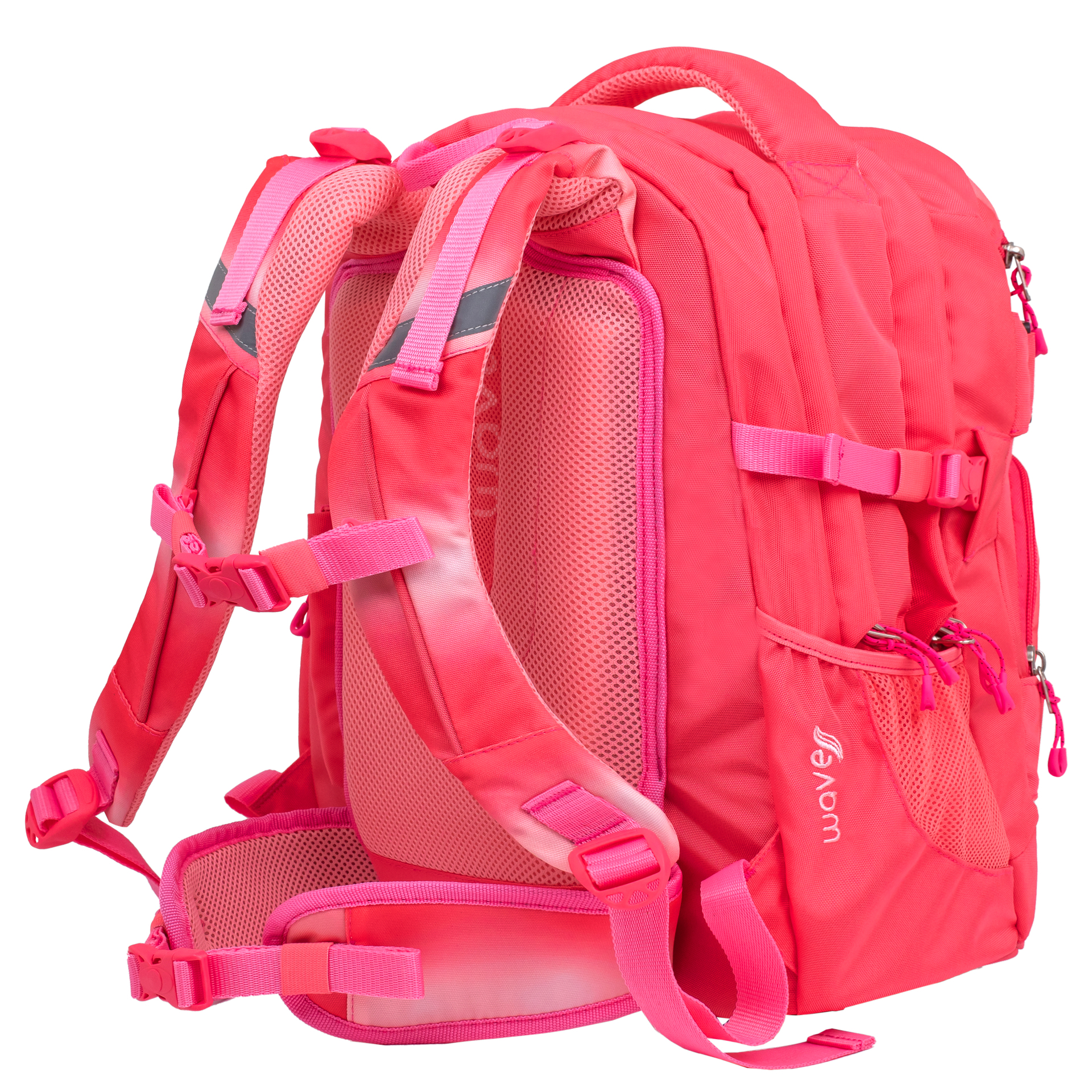 Wave Infinity Schulrucksack Set 3 tlg. - Ombre Coral Paradise