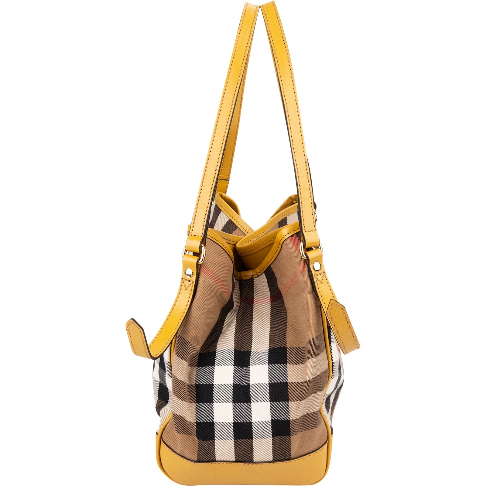 Burberry Nova Check Monogram Haymarket Hobo Shoulder Bag