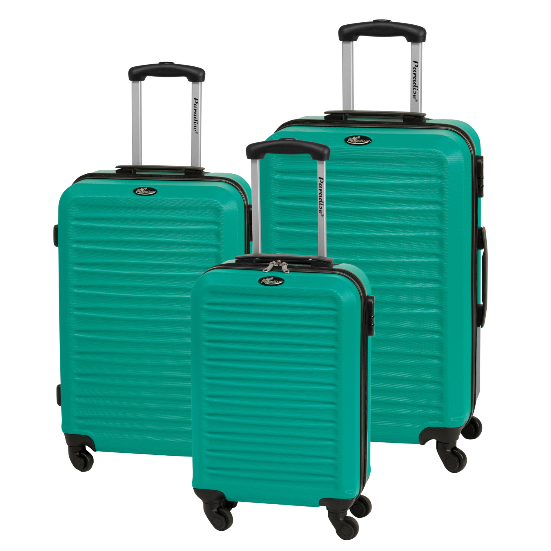 3-tlg. Kofferset Havanna Paradise - grün