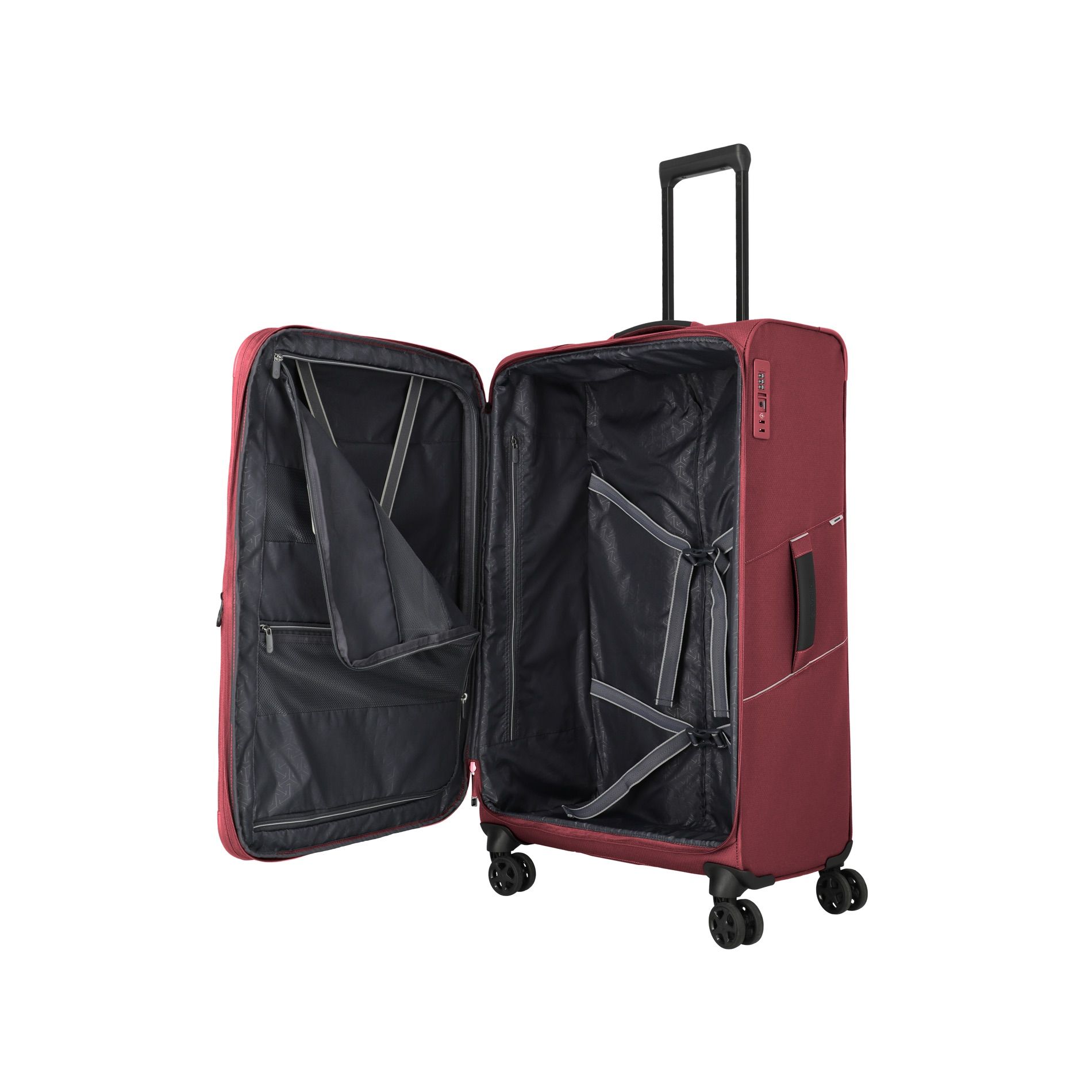 SKAII Trolley L (78 cm) erweiterbar - Red