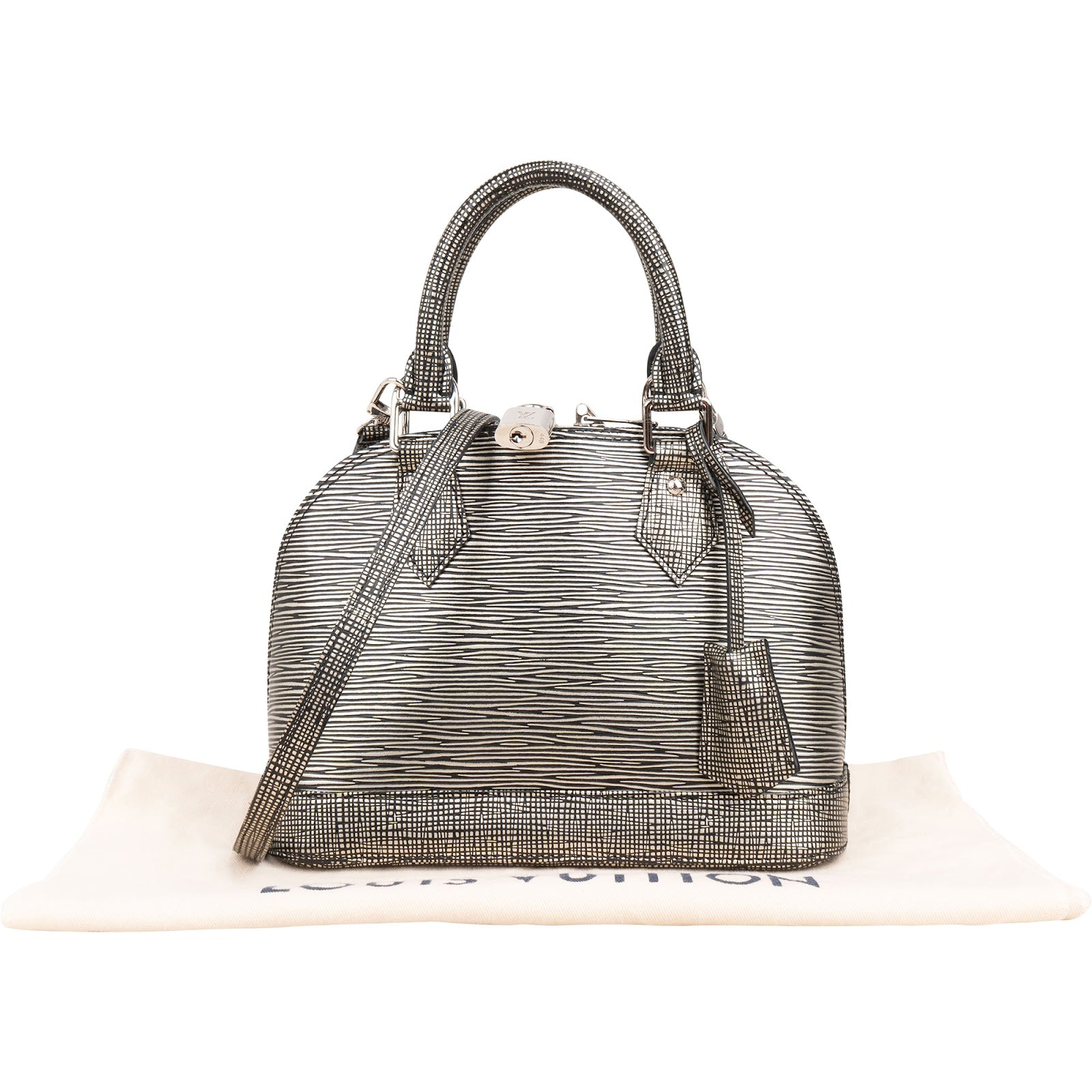 Louis Vuitton Limited Edition Platinum Epi Leather Alma BB Handbag