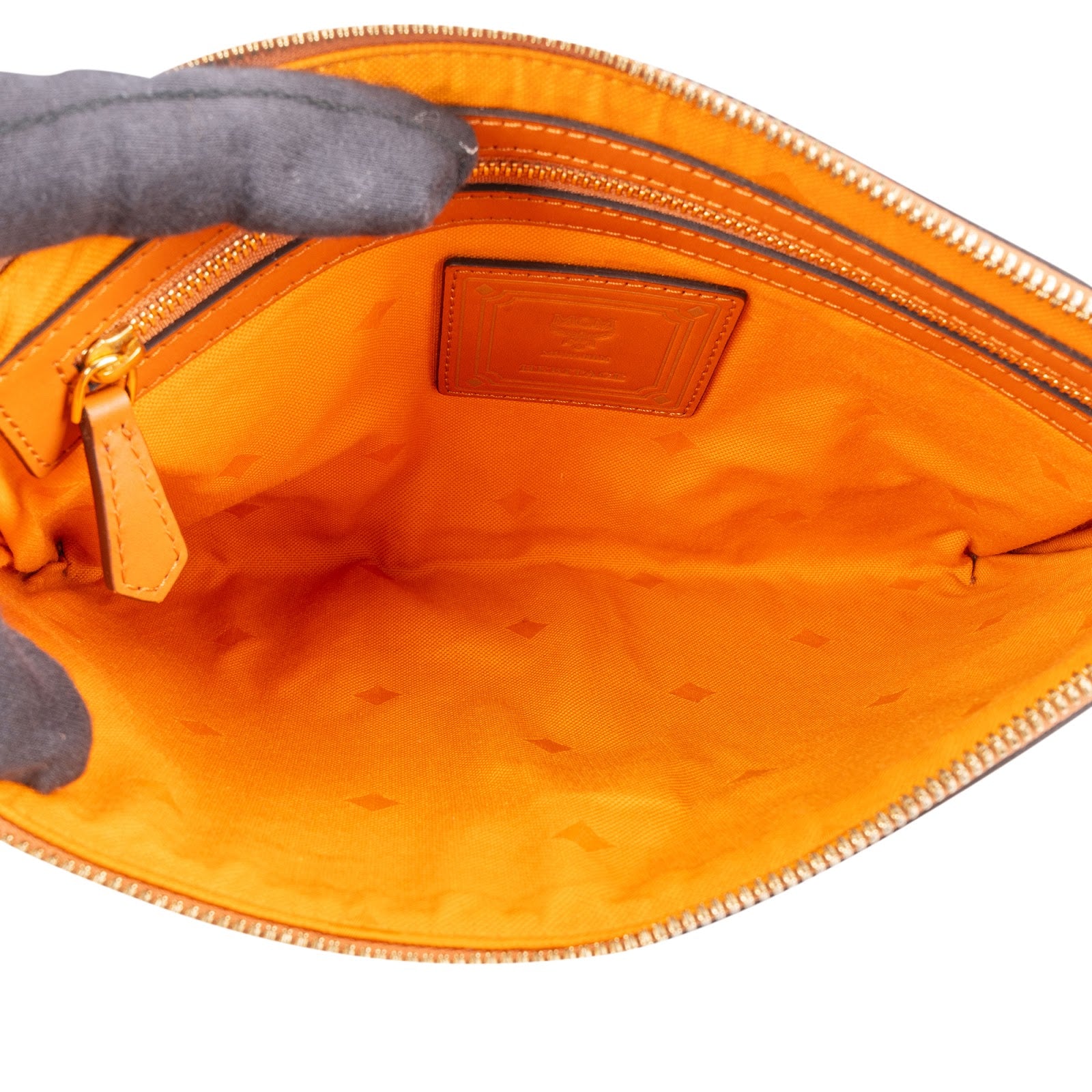 MCM Monogram Heritage Visetos Clutch