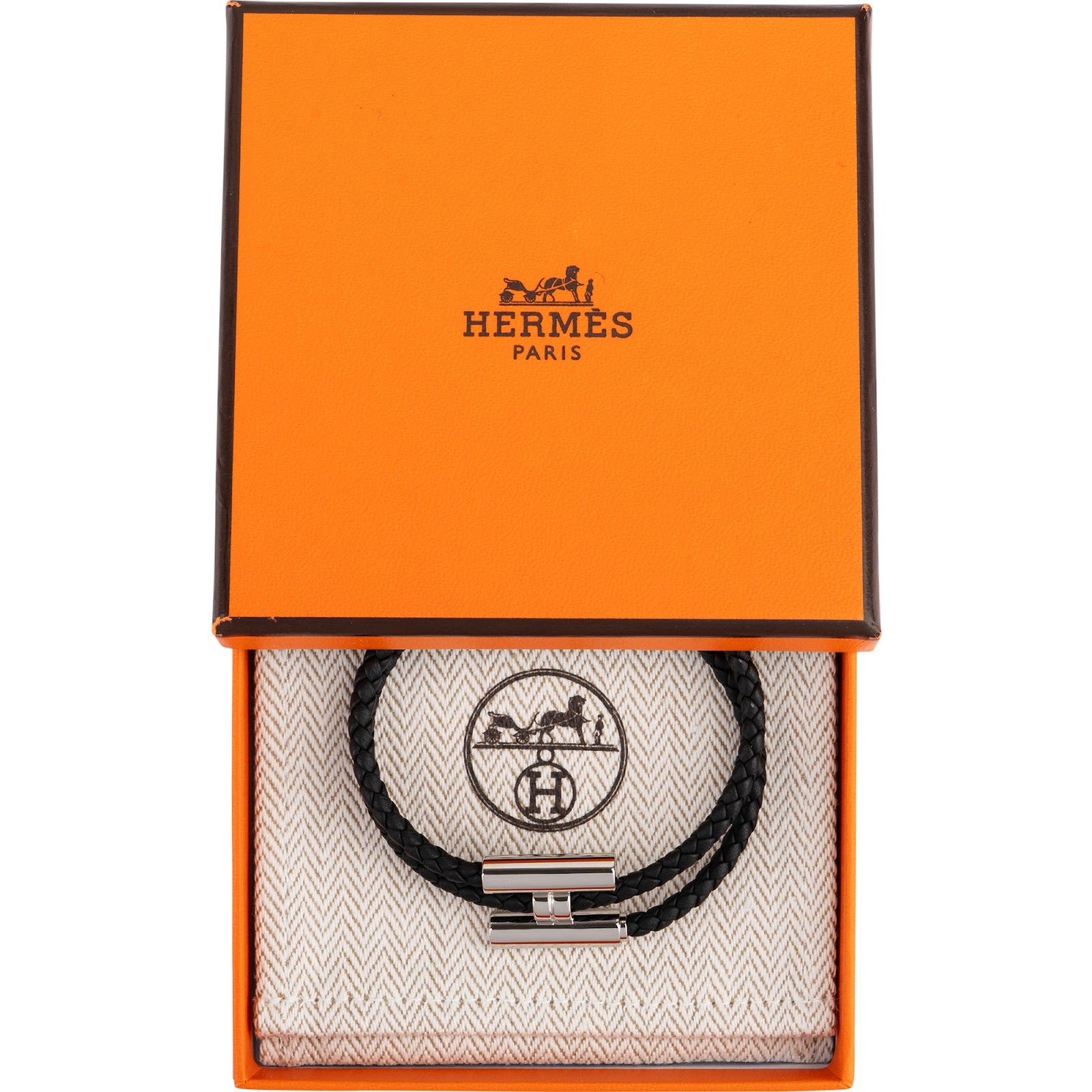 Hermès - Le Bijou Fantaisie Tournis Tresse Double Tour Bracelet