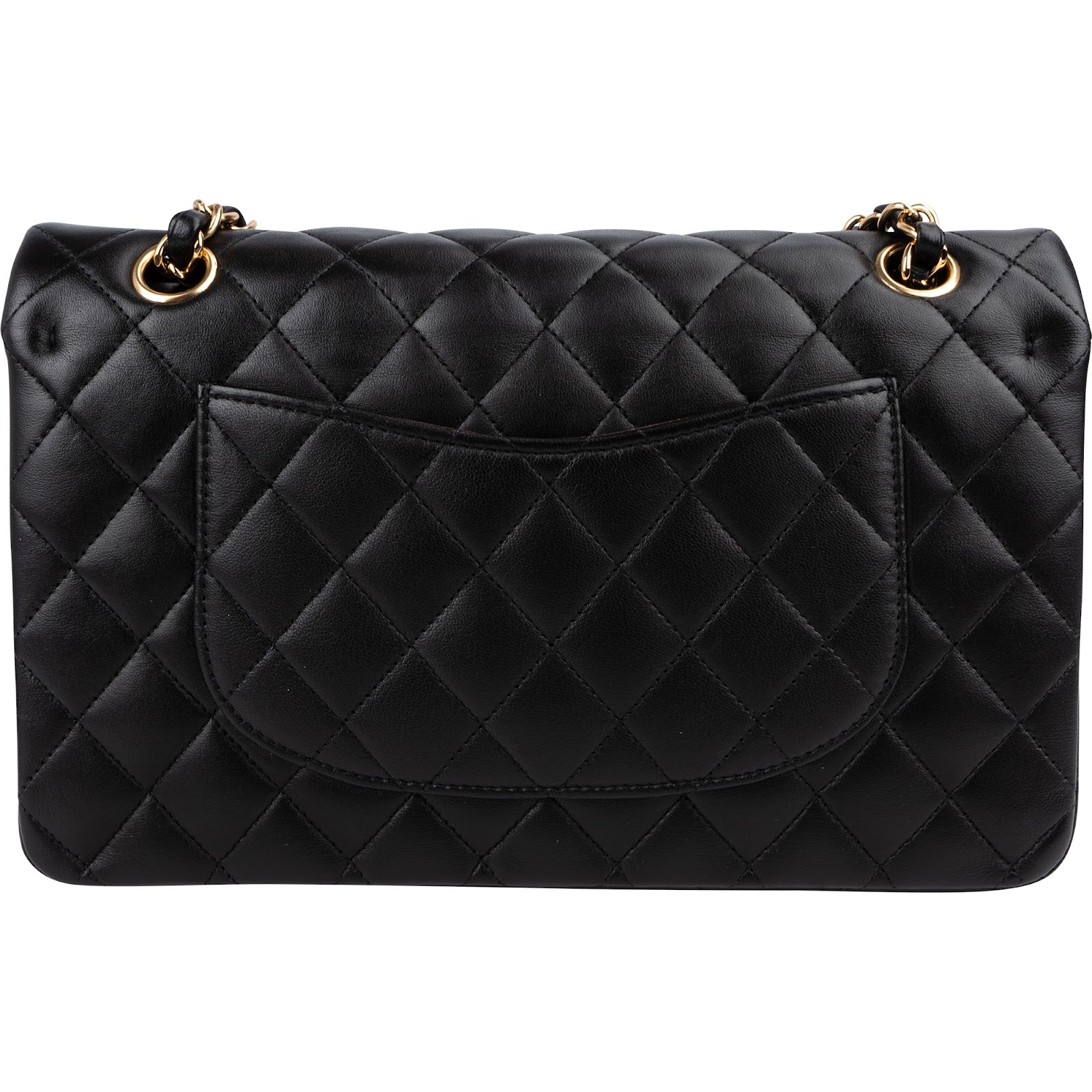 Chanel Quilted Lambskin Medium Double Flap Shoulder Bag