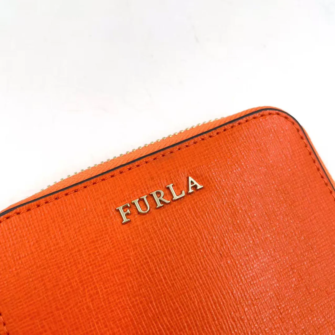 Furla - Orange Bifold Ledergeldbörse