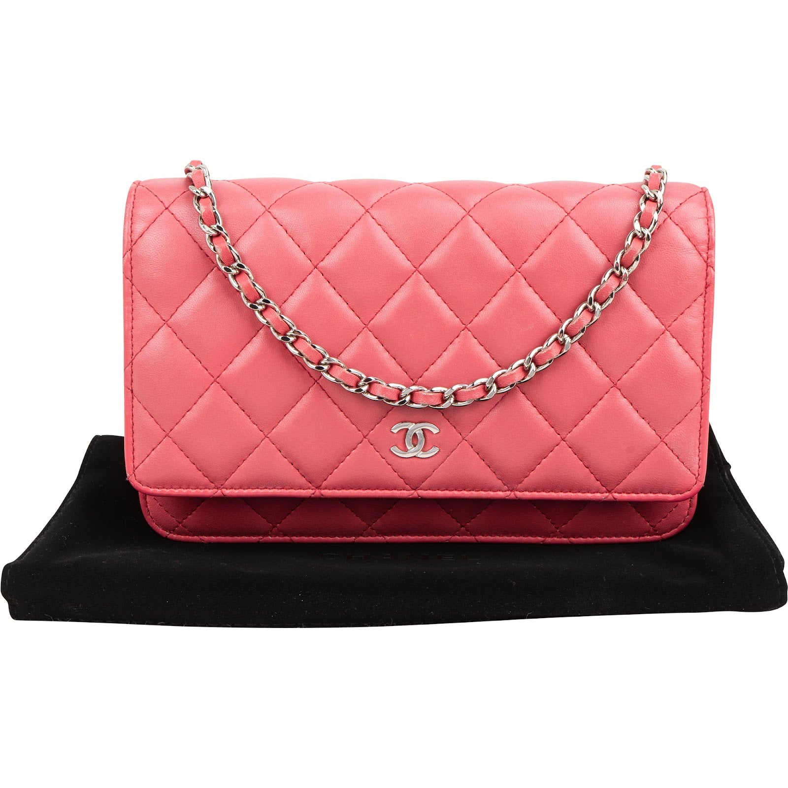 Chanel Quilted Lambskin Wallet On Chain Crossbody Bag