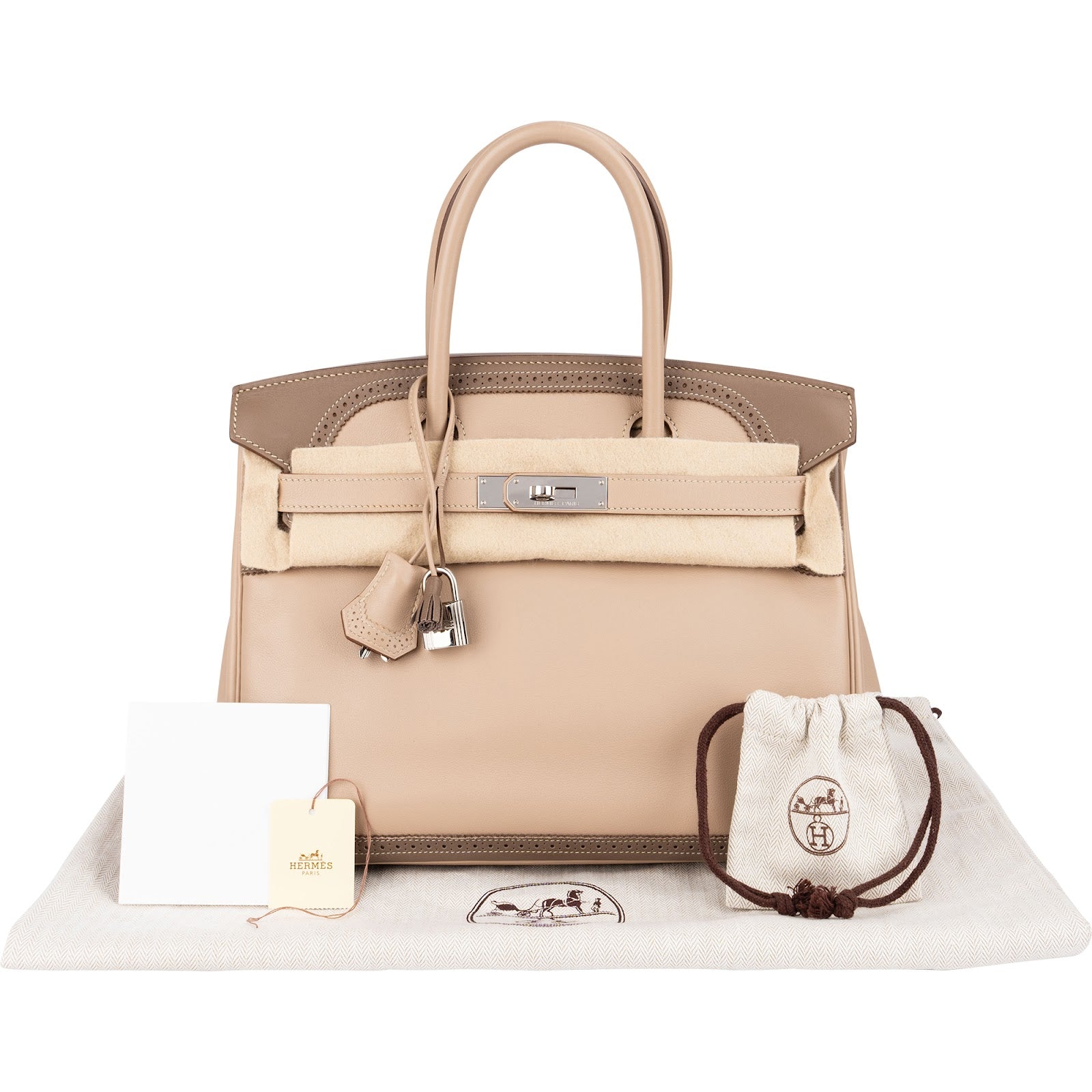 Hermès - Swift Palladium Birkin 30 Handtasche