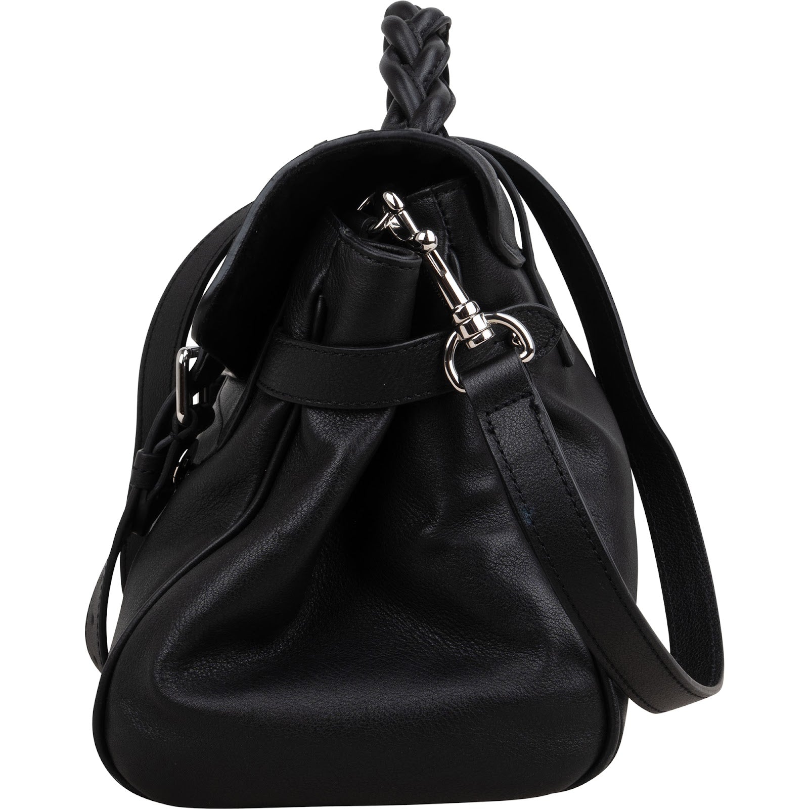 Mulberry Leather Whipstitch Alexa Satchel Handbag