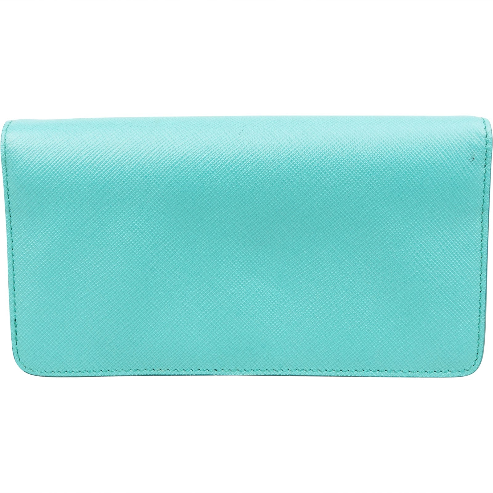 Prada Saffiano Leather Wallet On Chain