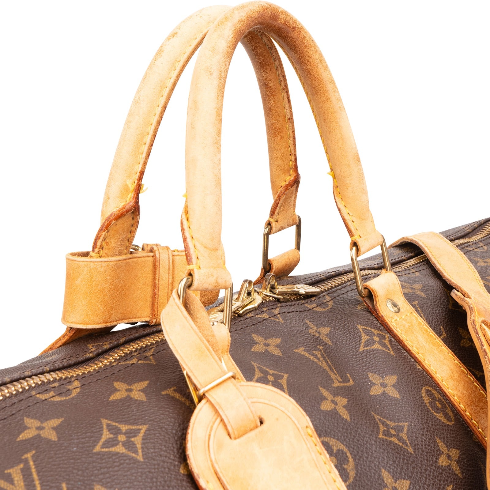 Sac de voyage Louis Vuitton Keepall 55 en toile Monogram avec bandoulière