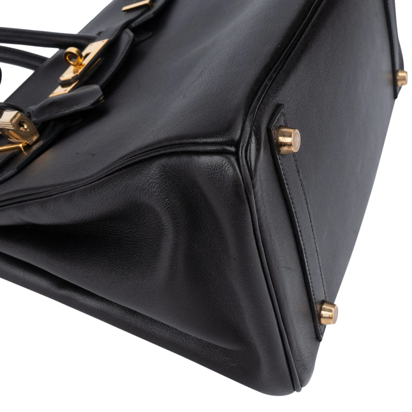 Hermès Noir Swift Leather Birkin 30 Handbag