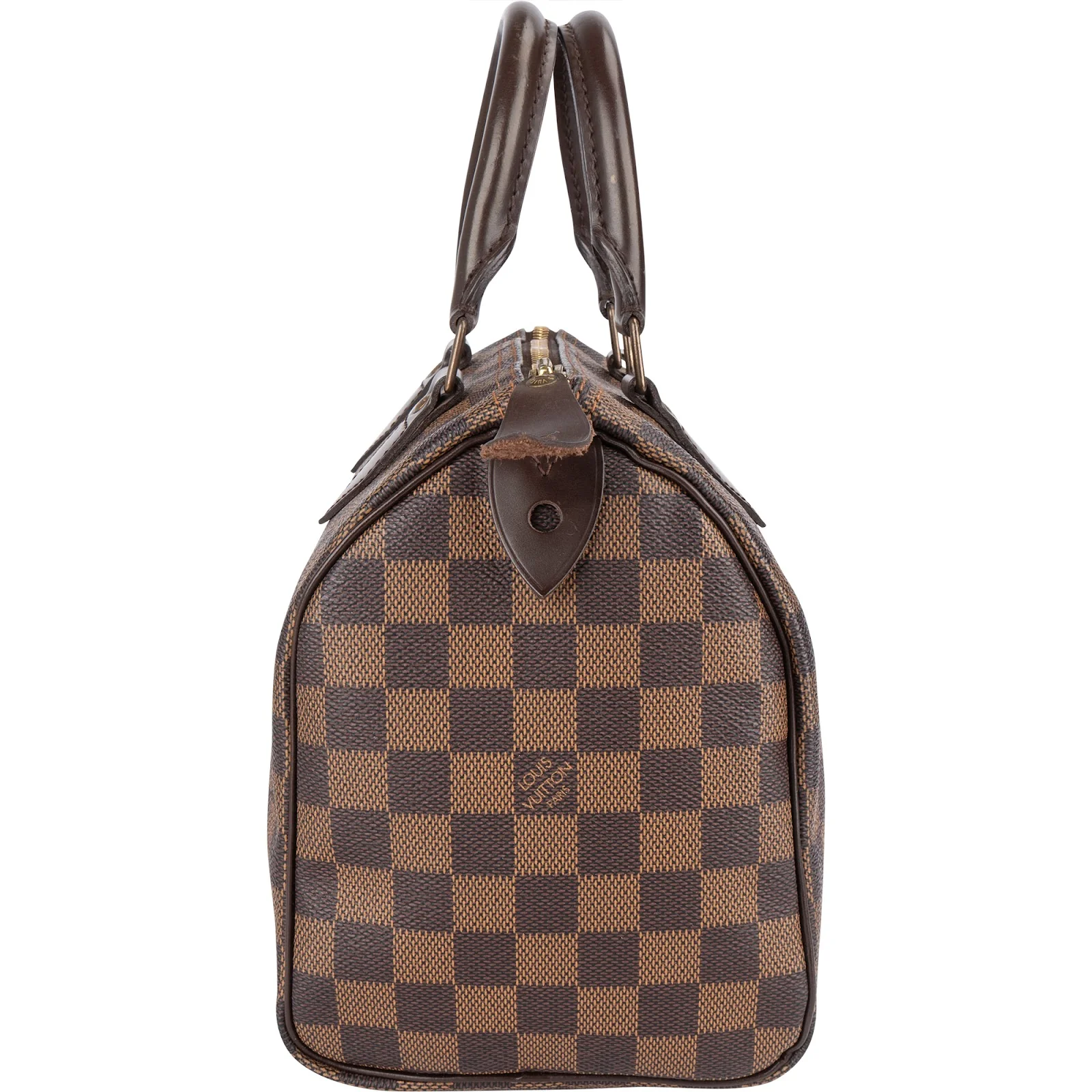 Louis Vuitton Monogram Damier Ebene Speedy 25 Boston Bag