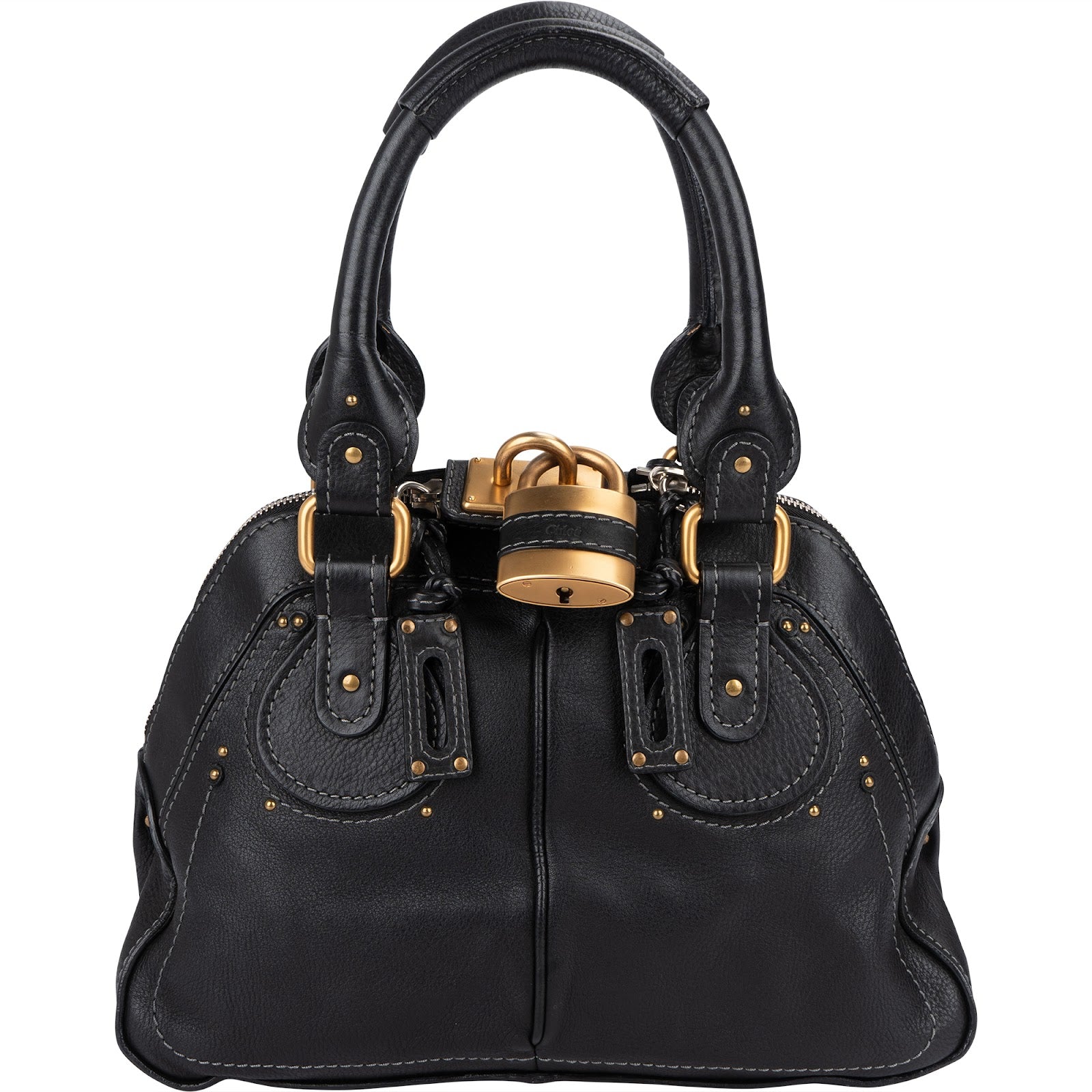 Chloé Leather Paddington Bowling Handbag