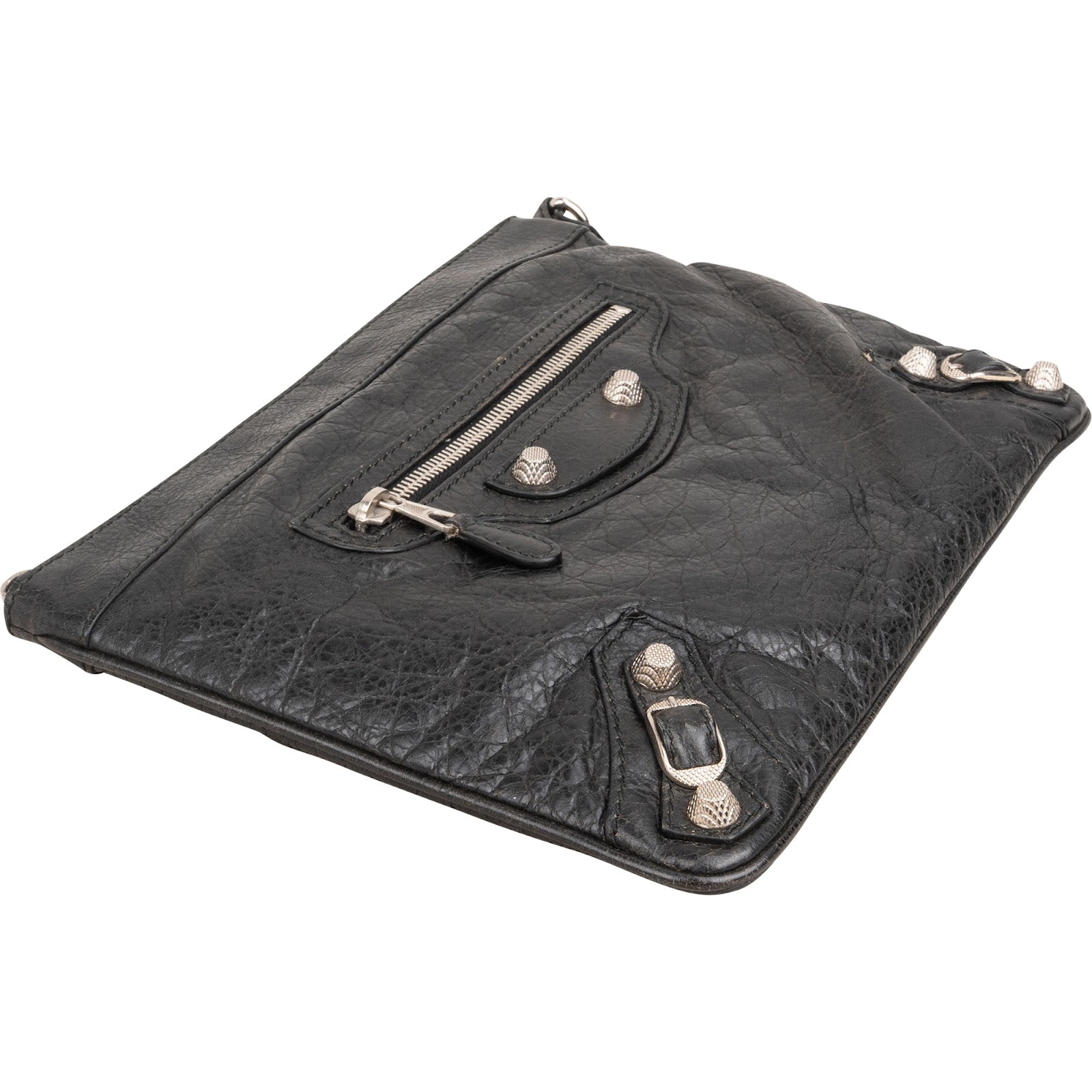 Balenciaga – Arena Leather City Clutch