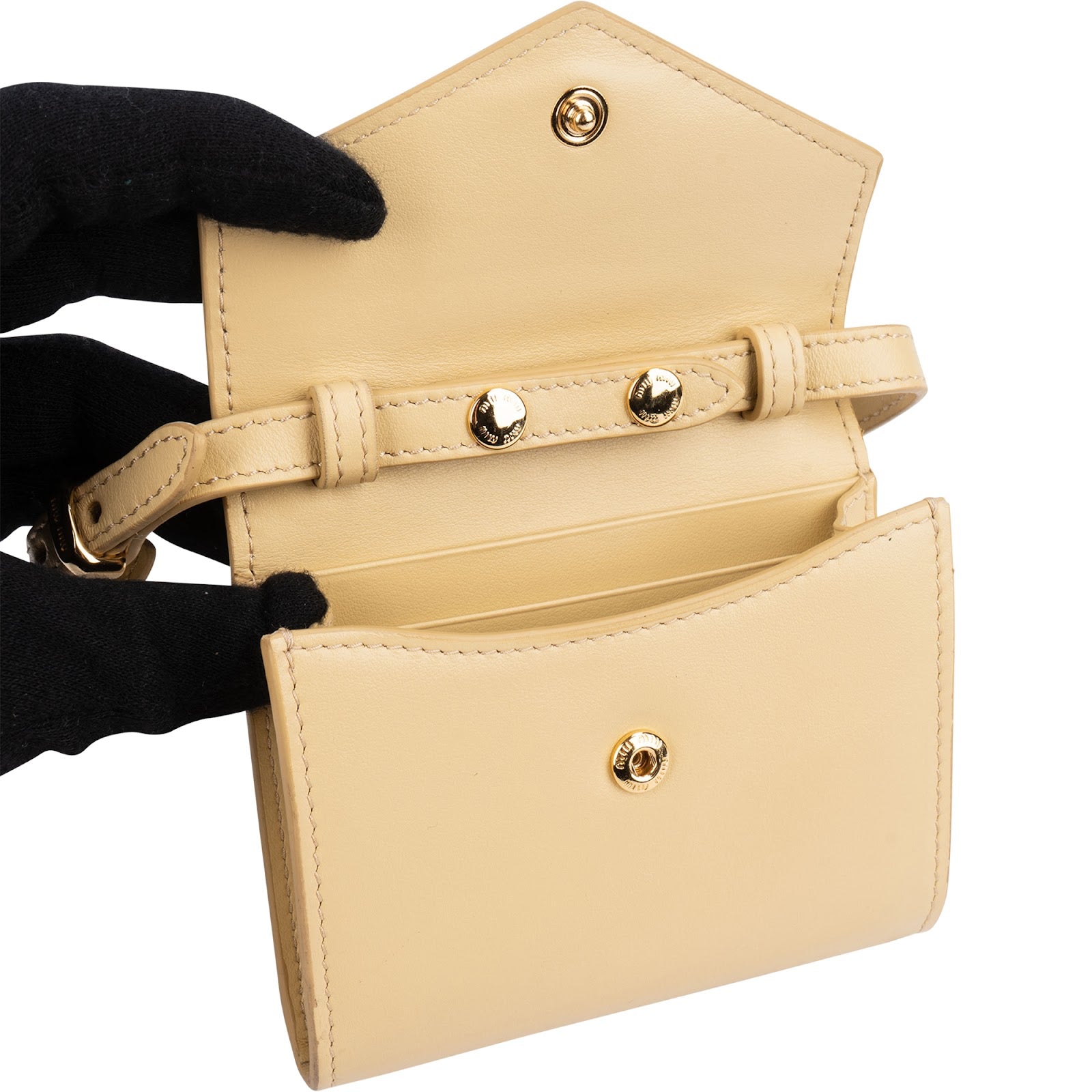 Miu Miu Soft Calf Leather Mini Wallet Bag