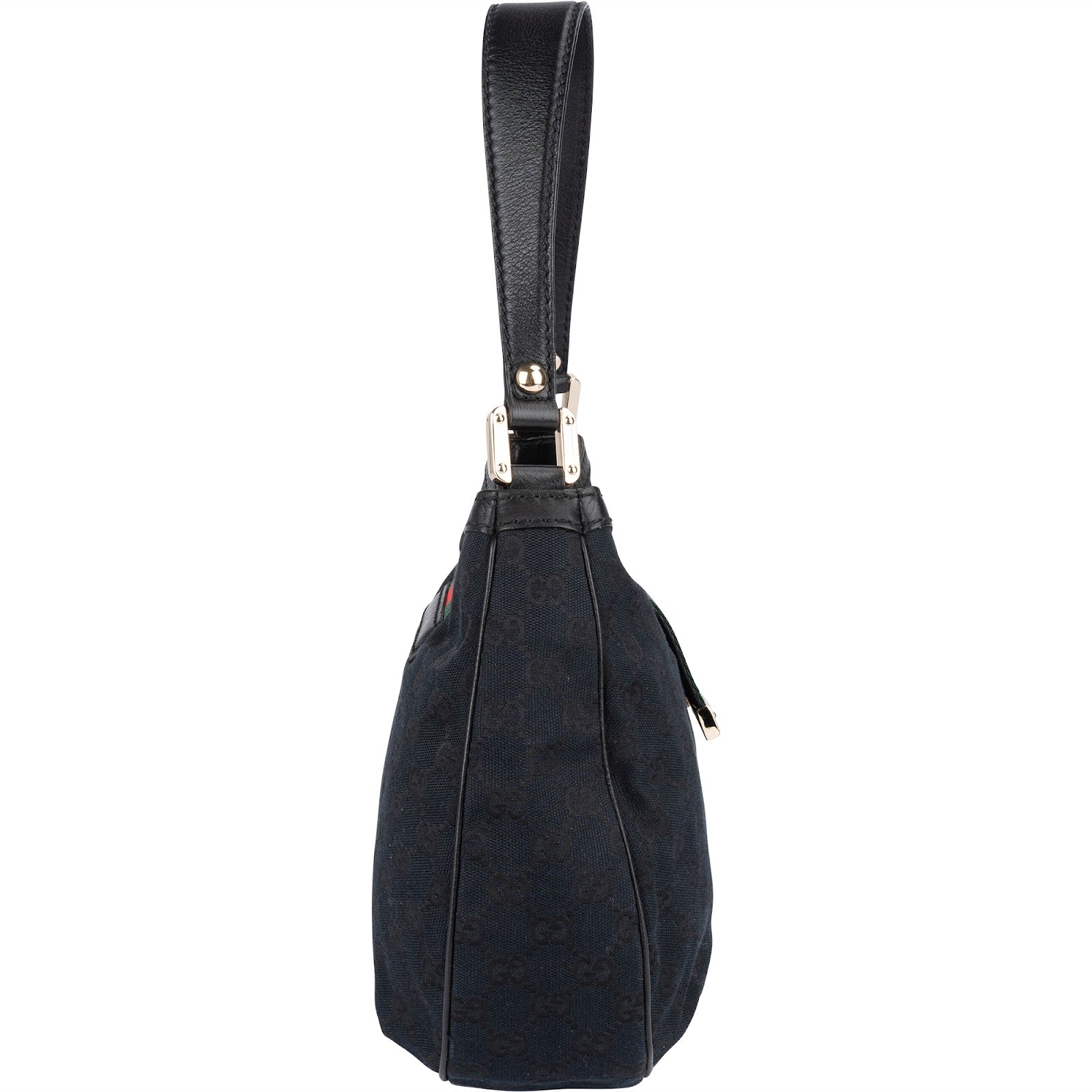 Gucci Monogram GG New Ladies Web Hobo Shoulder Bag