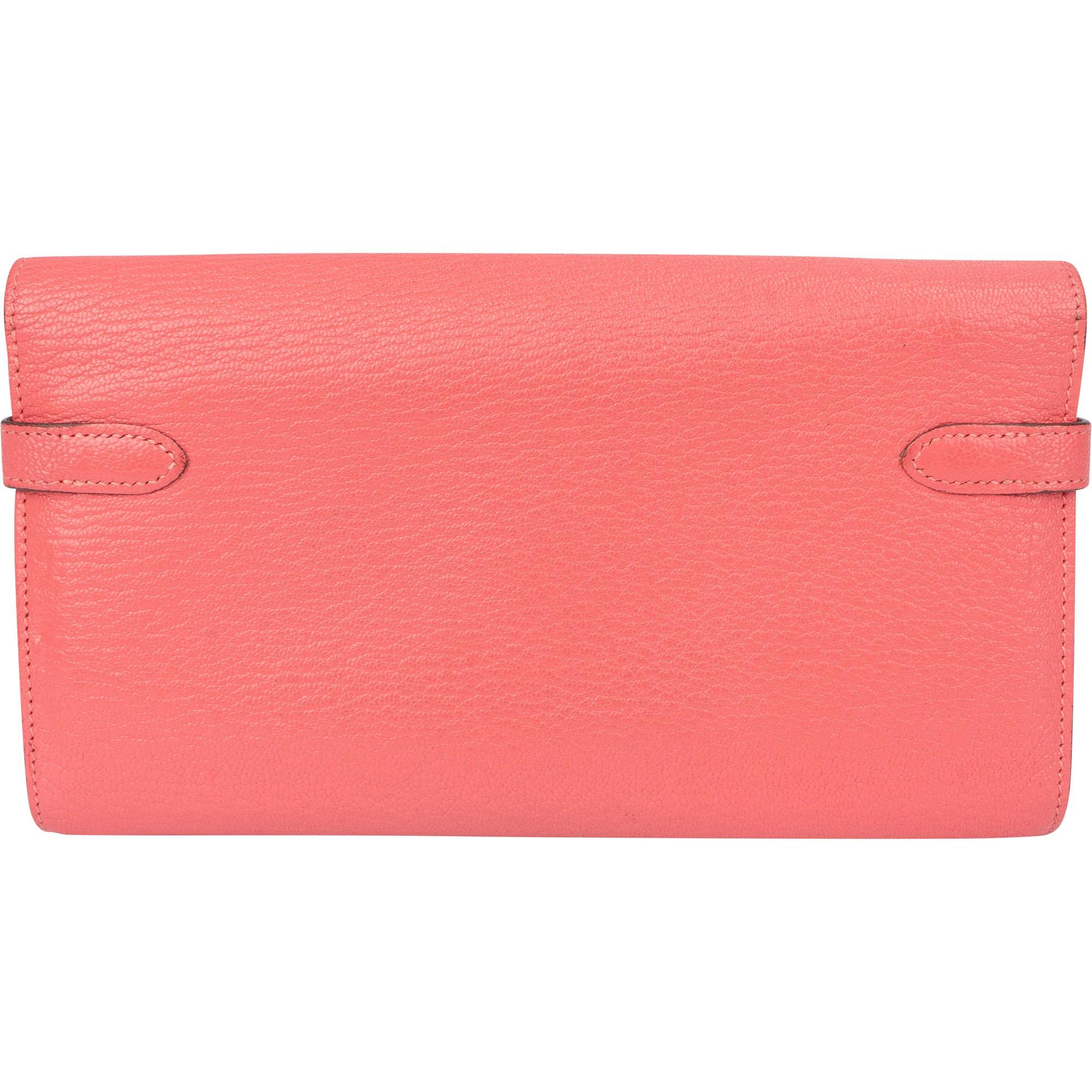 Hermès Pink Chevre Leather Kelly Wallet