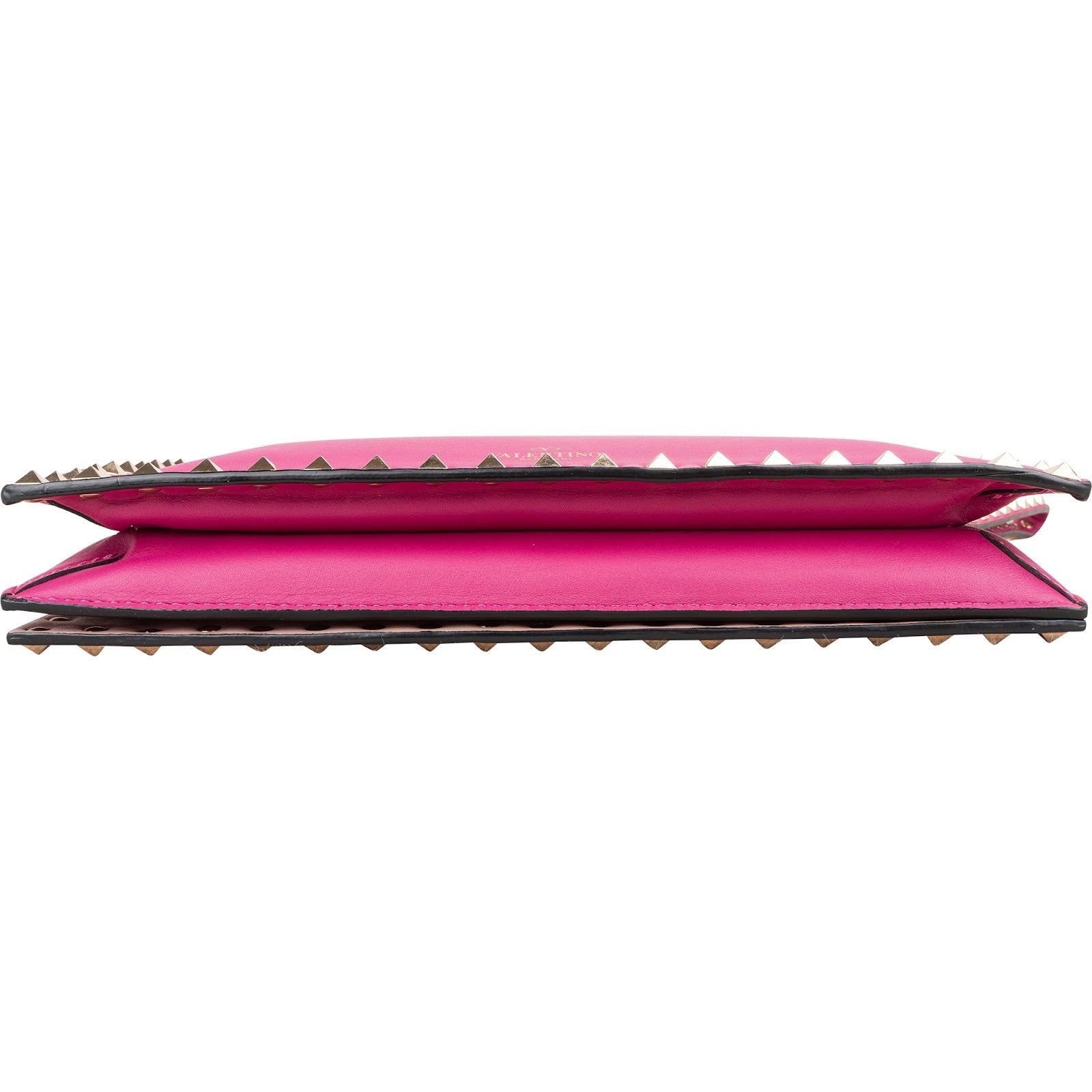 Valentino Garavani roze leren Rockstud-clutch