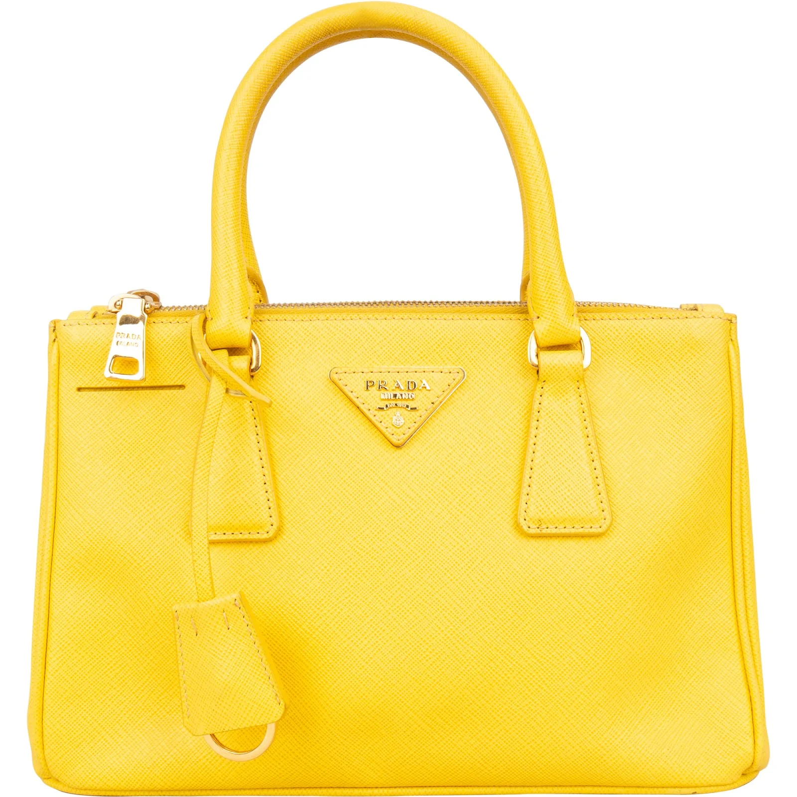 Prada Saffiano Leather Small Galleria Handbag