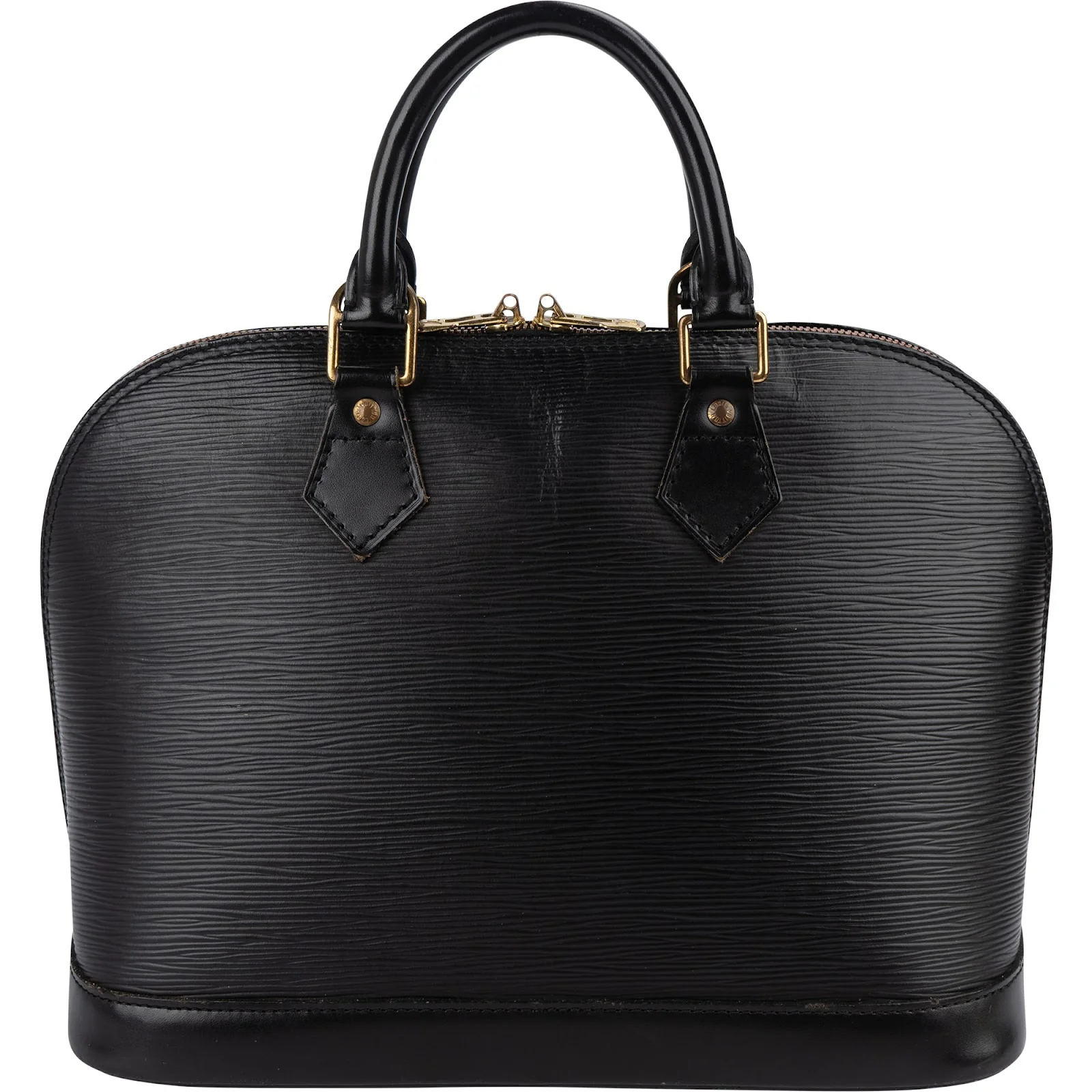 Louis Vuitton Noir Epi Leather Alma PM Handbag
