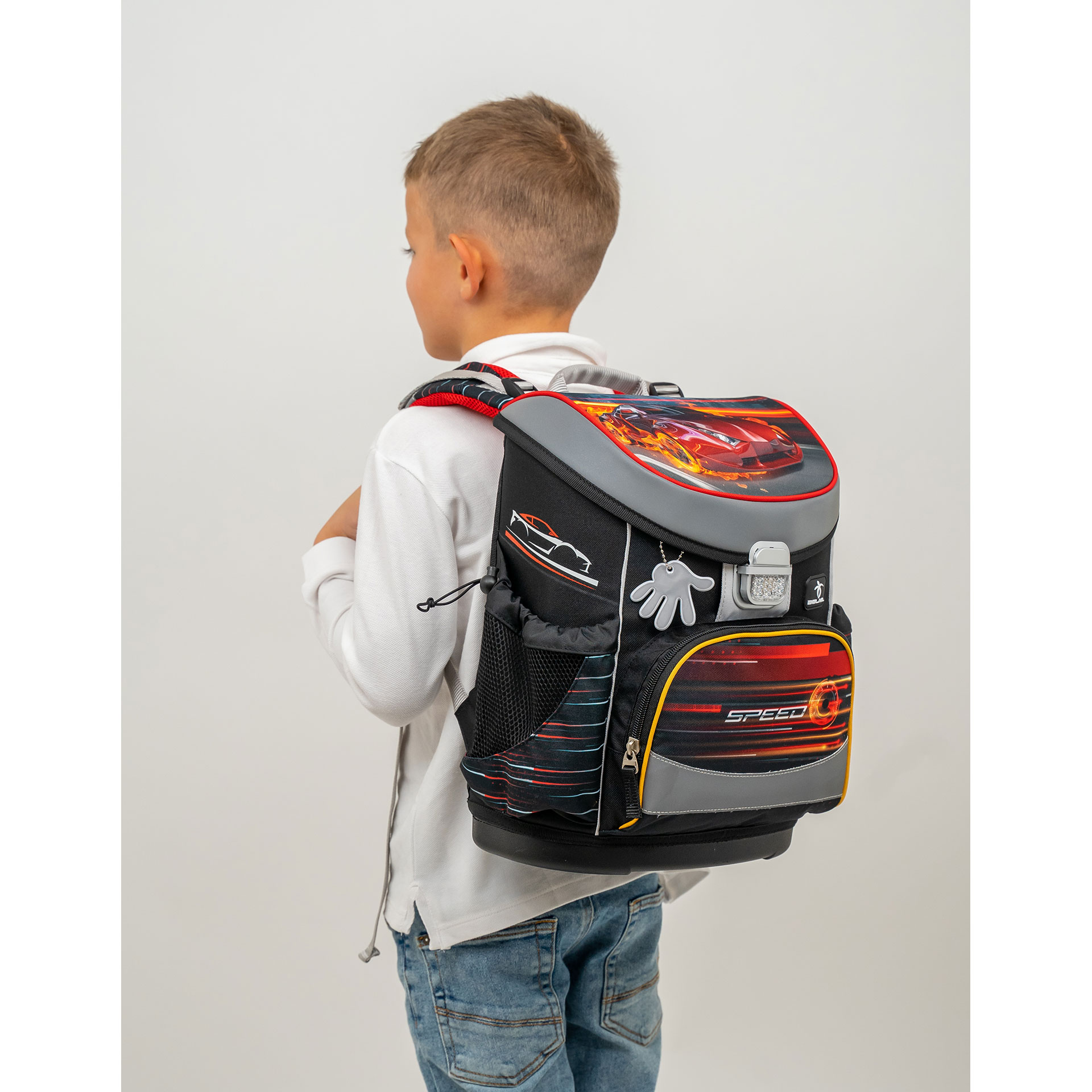 Mini-Fit ergonomisches Schulranzen-Set 4-teilig - Crazy Race