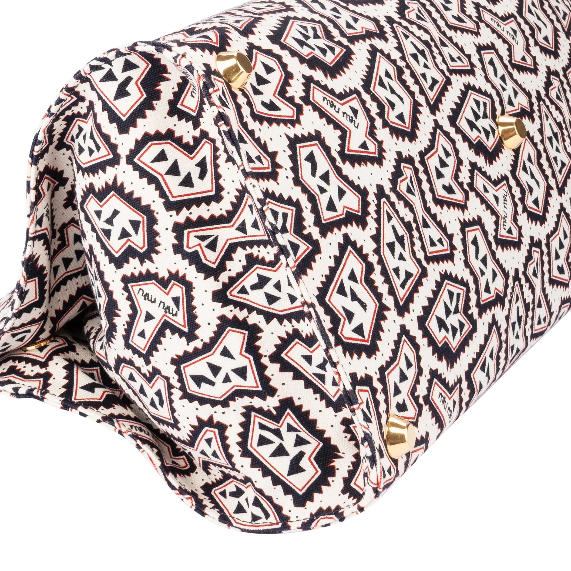 Miu Miu Tessuto Stampat Monogram Handbag