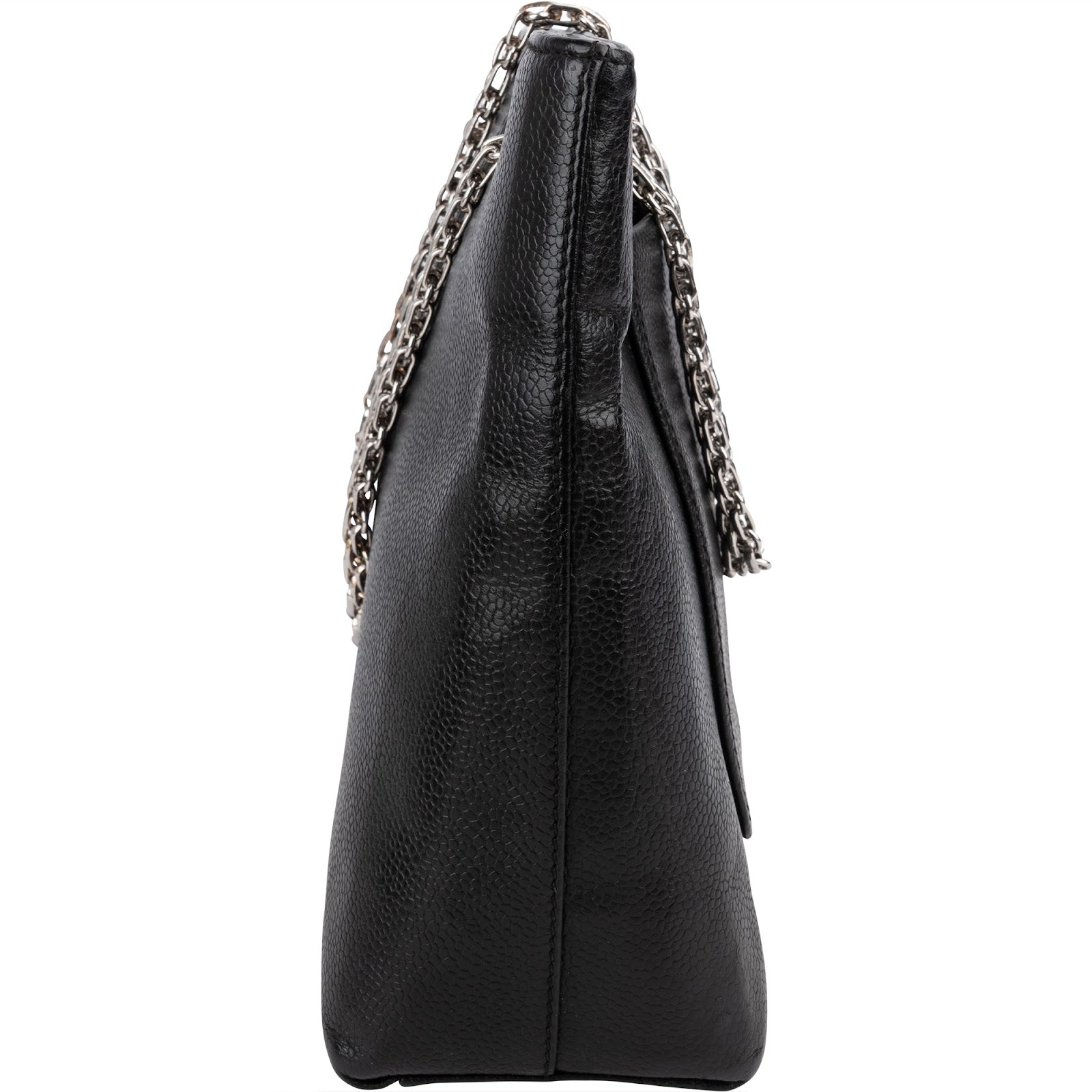 Chanel Caviar Leather Bijoux Chain Tote Shoulder Bag