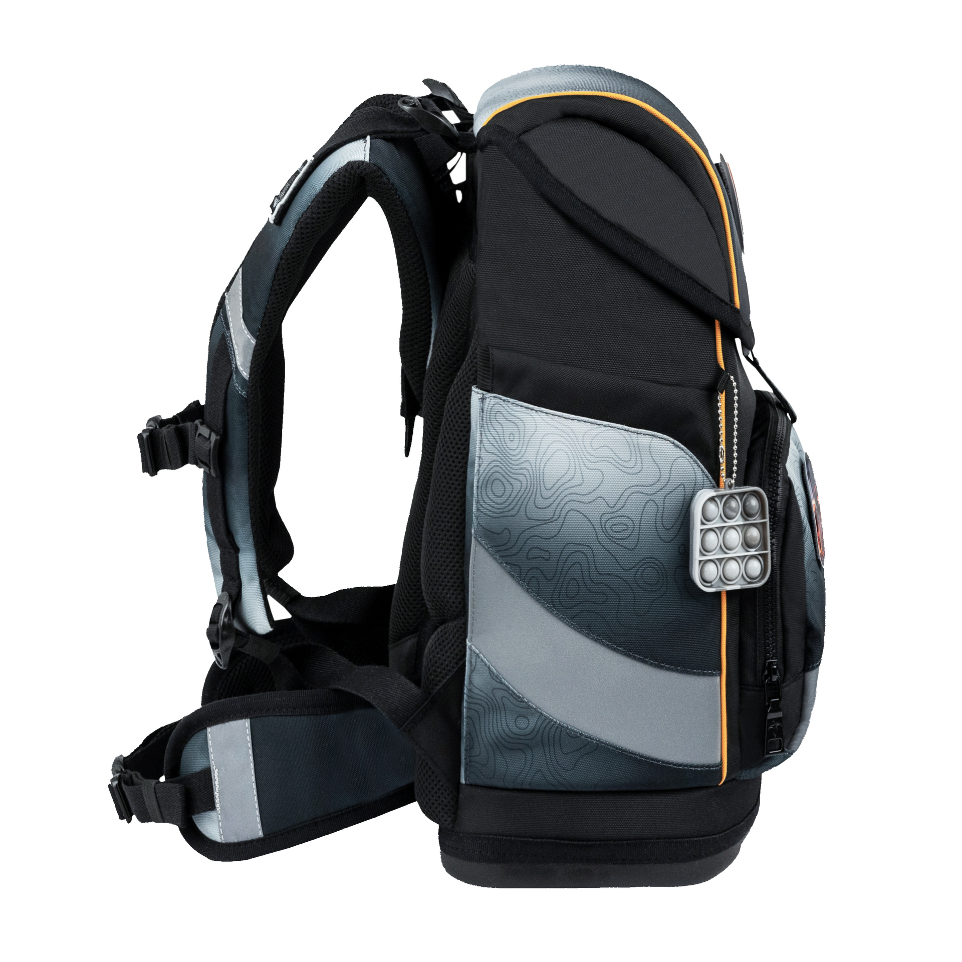 Smarty Plus Schulranzenset 5-teilig - "Black Grey"