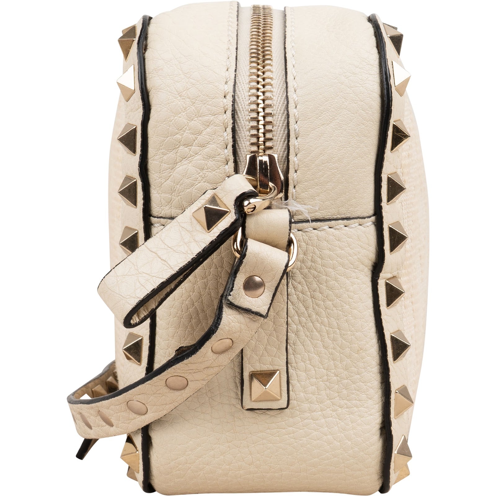 Valentino Garavani Rockstud Woven Camera Crossbody Bag