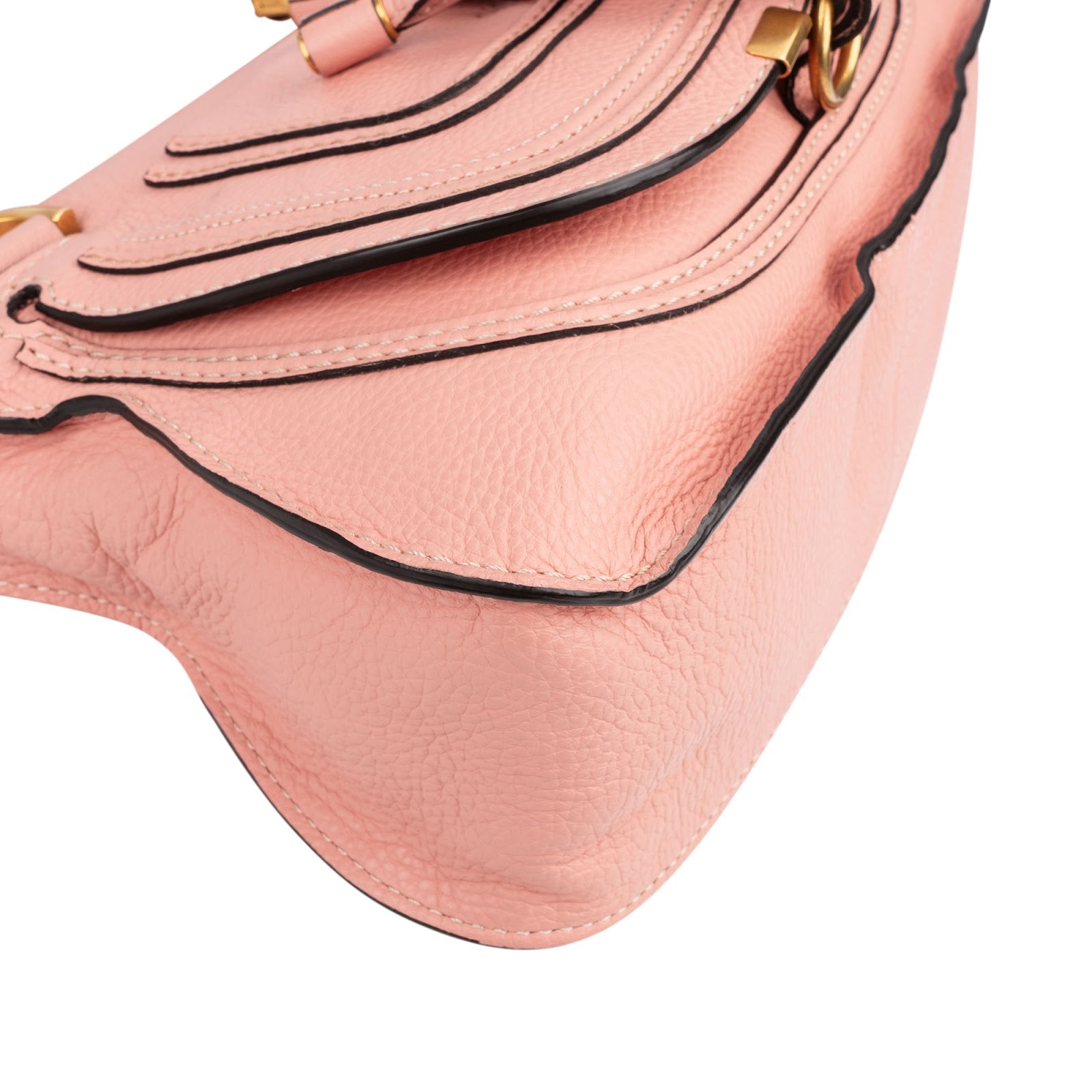Chloé Grained Calfskin Marcie Small Satchel Handbag