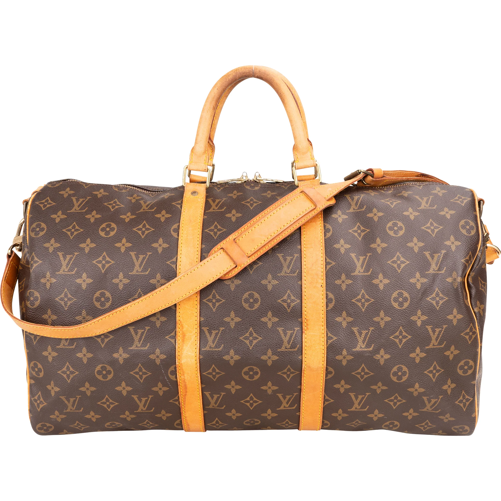Louis Vuitton Monogram Canvas Keepall 50 Bandoulière Reisetasche