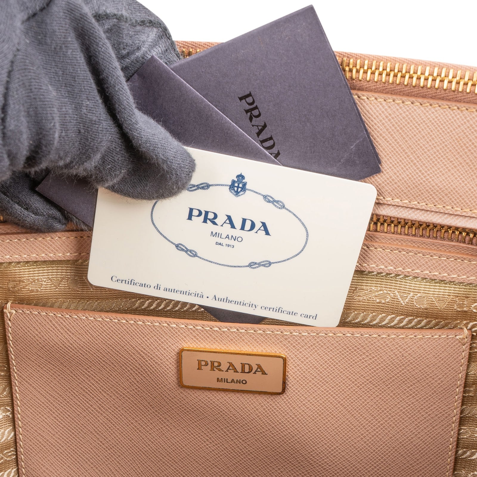 Prada – Galleria-handtas in roze