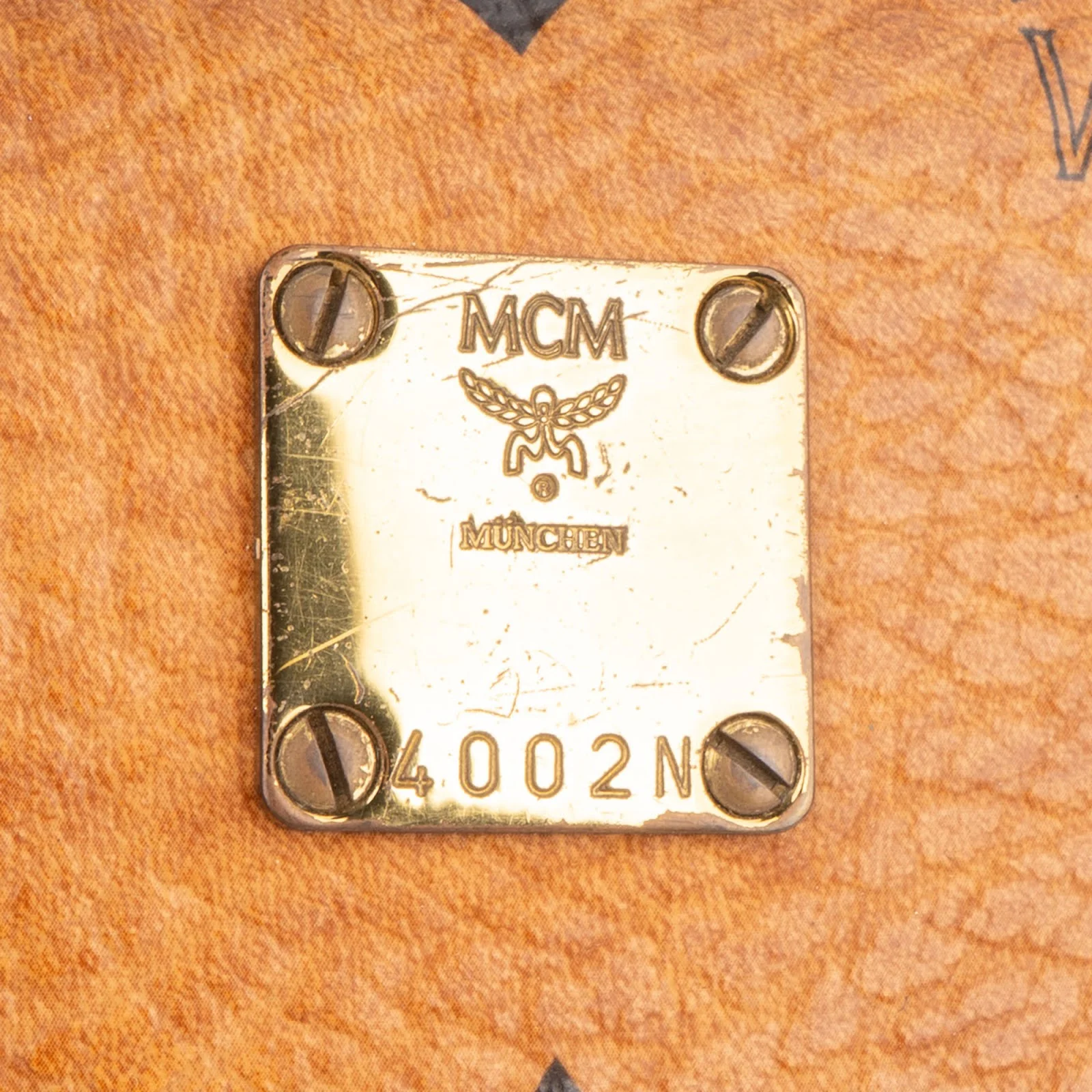 MCM Monogram Visetos Boston  Bag