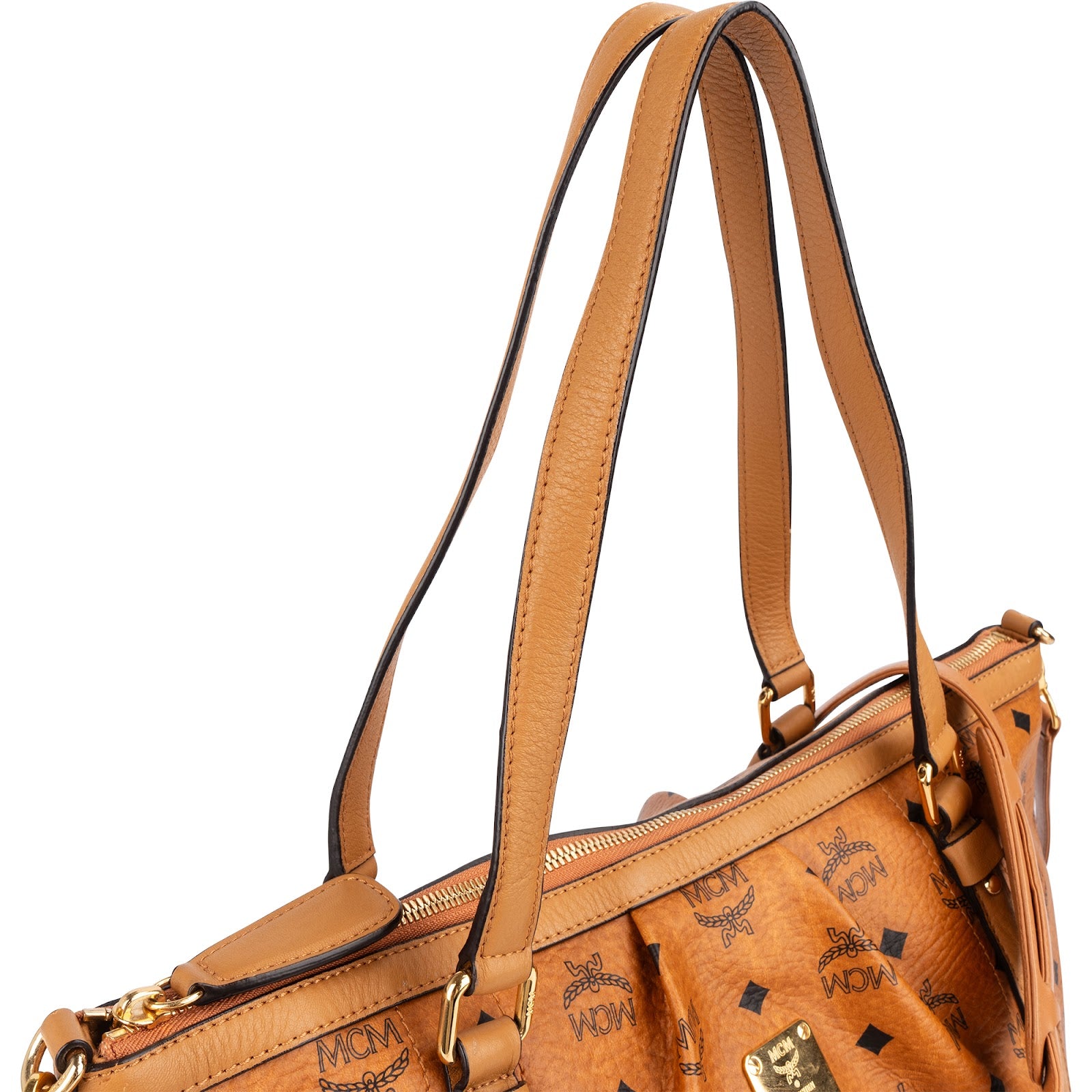 MCM Monogram Visetos Satchel Shoulder Bag