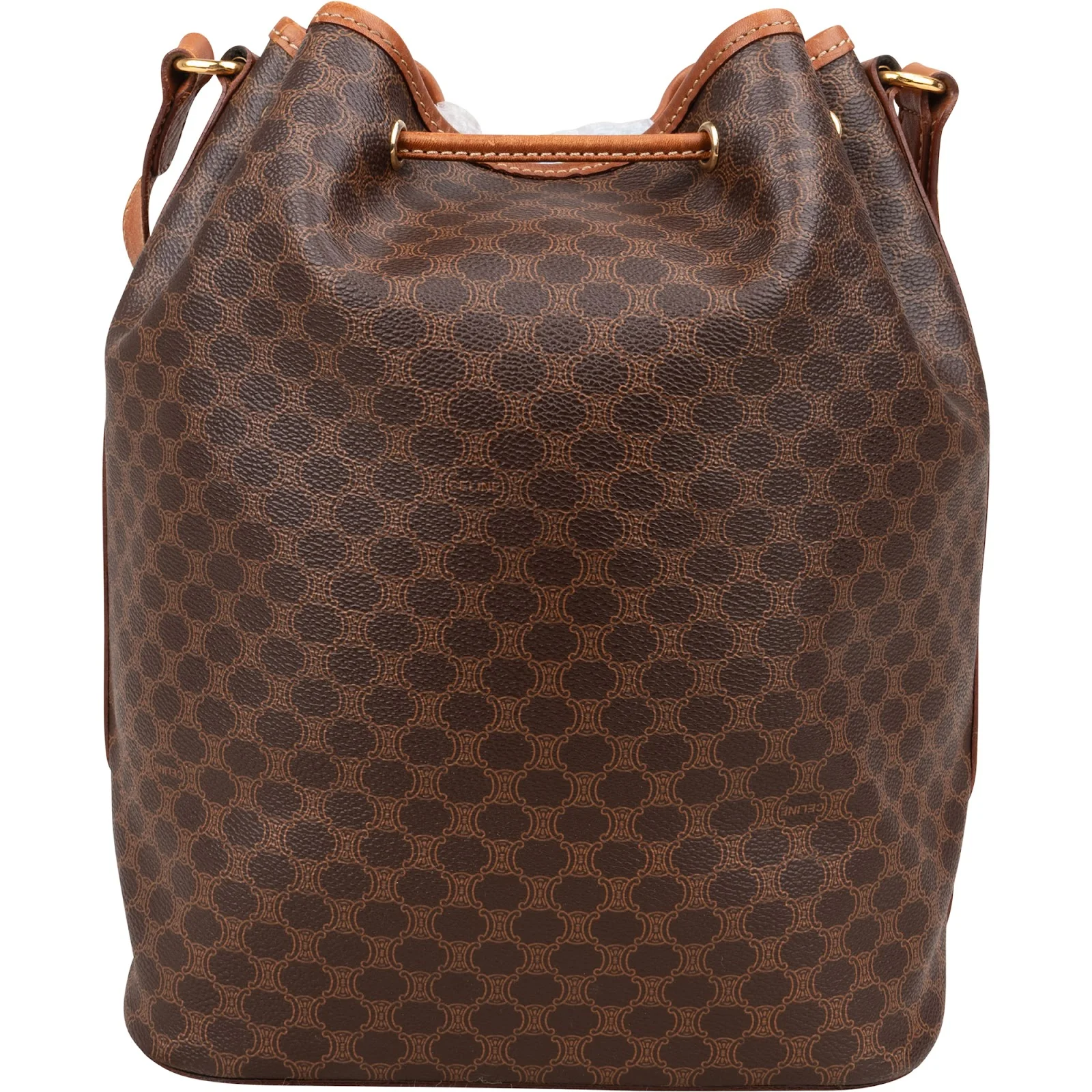 Celine Macadam Monogram Bucket Crossbody Bag