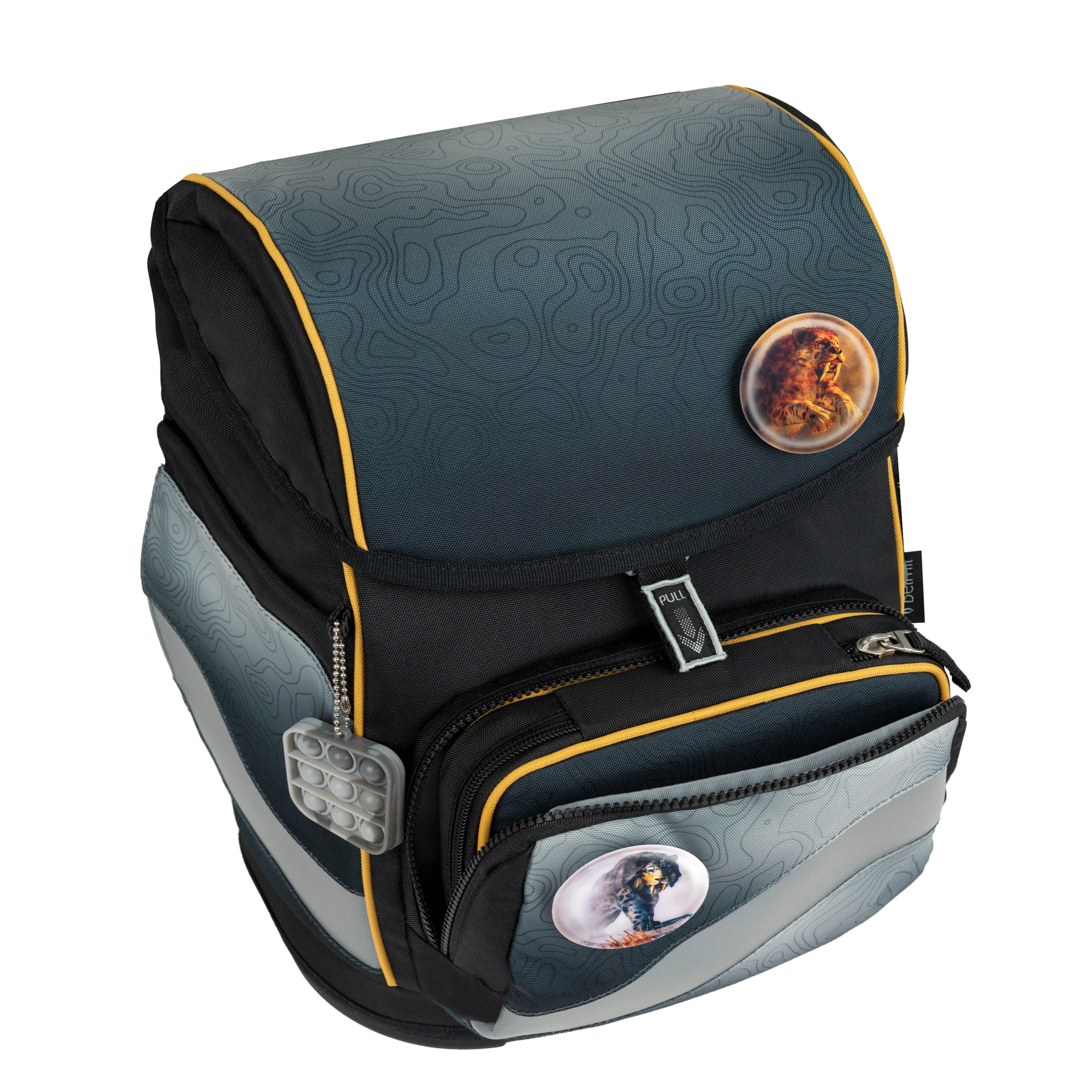 Smarty Plus Schulranzenset 5-teilig - "Black Grey"