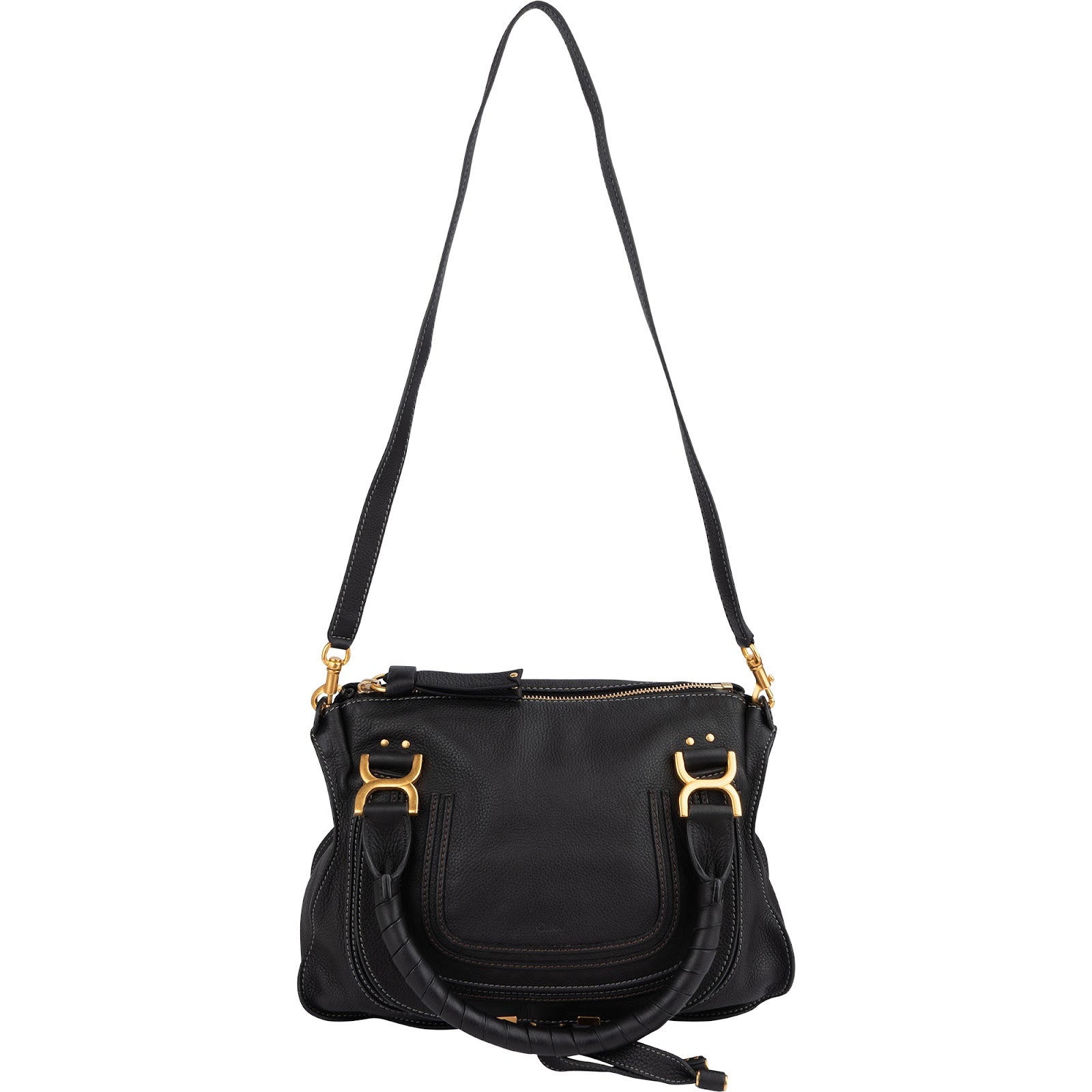 Chloé Grained Leather Marcie Handbag