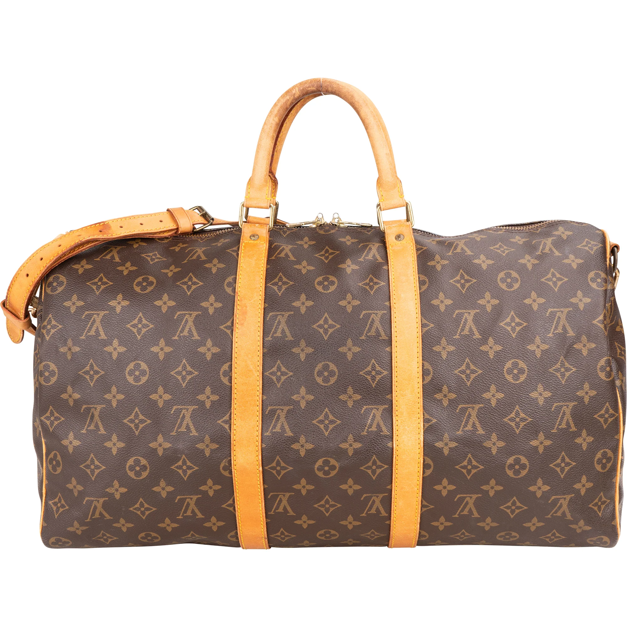 Louis Vuitton Monogram Canvas Keepall 50 Bandoulière Reisetasche